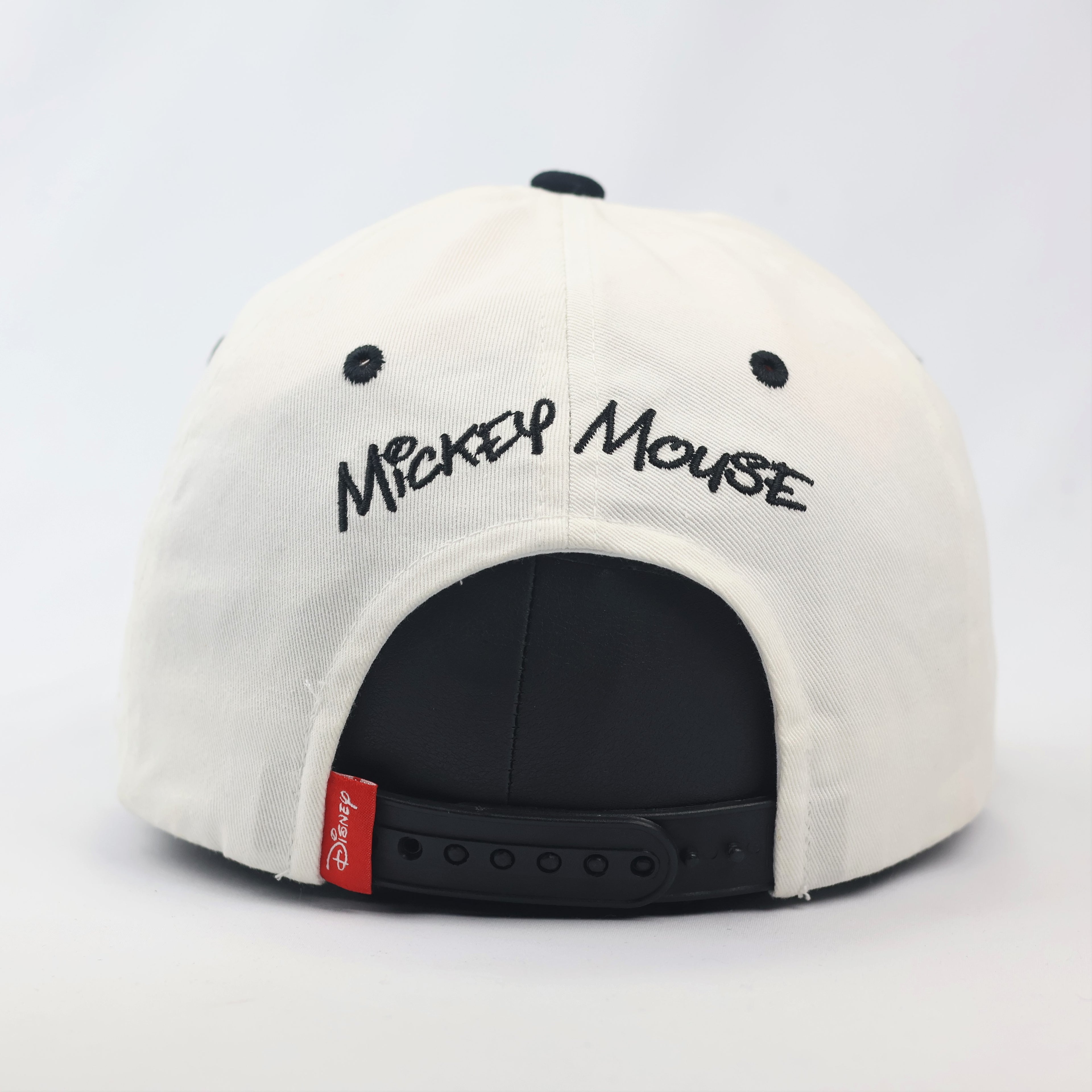 Vintage-Style Mickey Mouse Embroidered Flat Brim Thrifted Hat