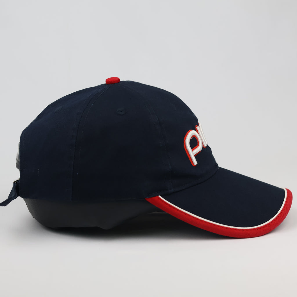 Vintage PING Golf Adjustable Baseball Thrifted Cap - Navy/Red/White