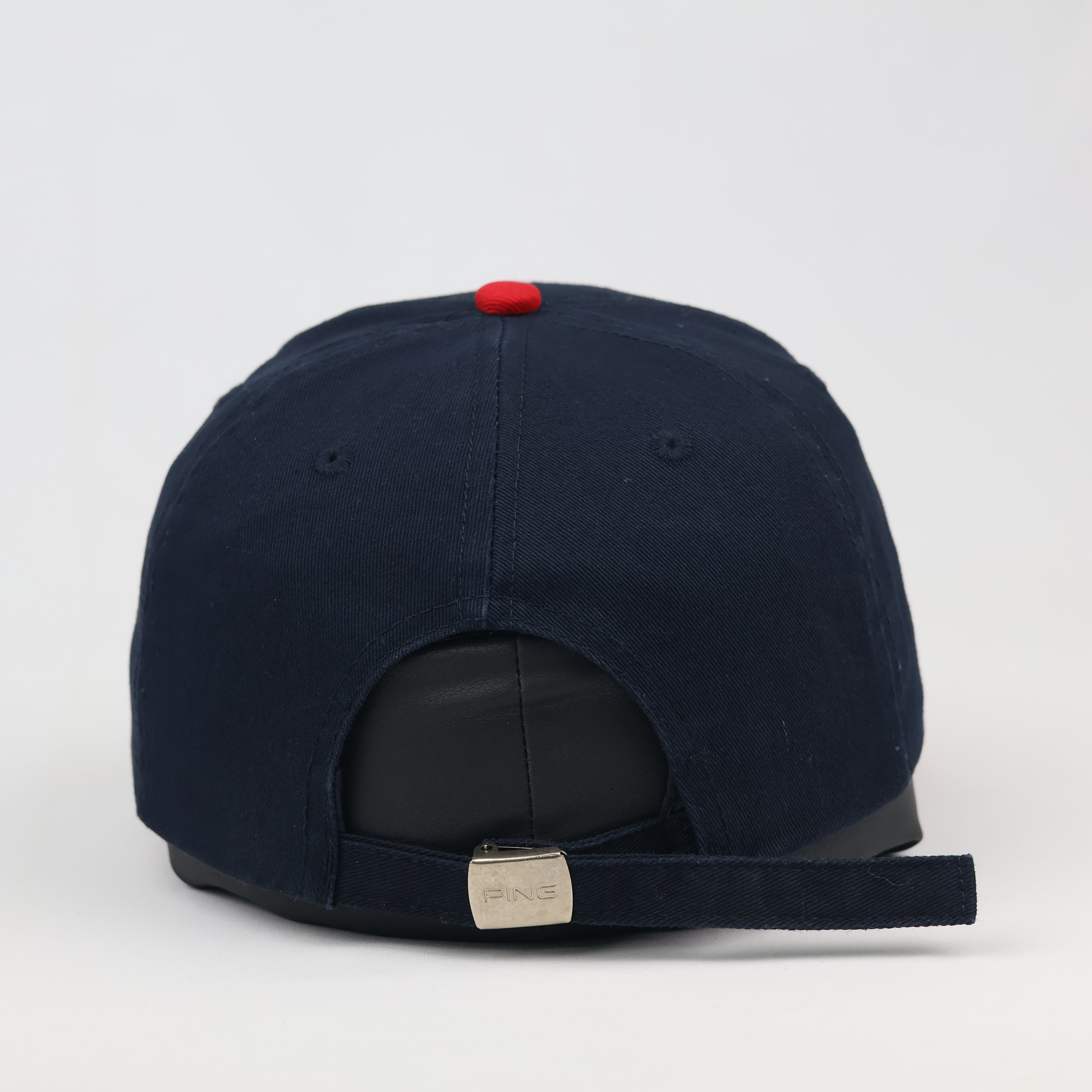 Vintage PING Golf Adjustable Baseball Thrifted Cap - Navy/Red/White