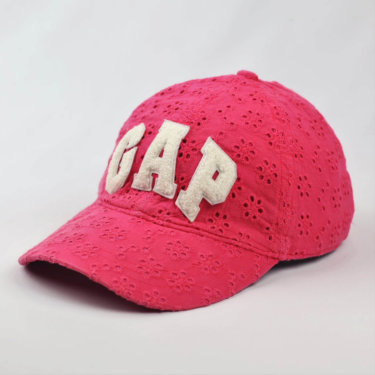 Gap Kids Pink Eyelet Thrifted Baseball Cap