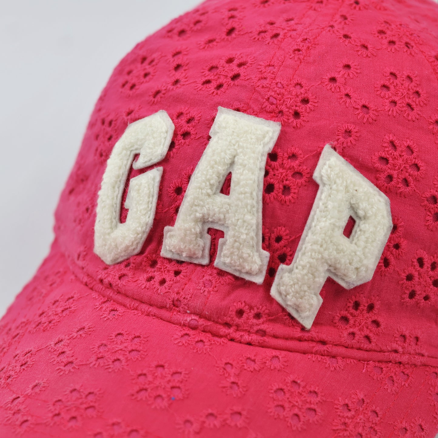 Gap Kids Pink Eyelet Thrifted Baseball Cap