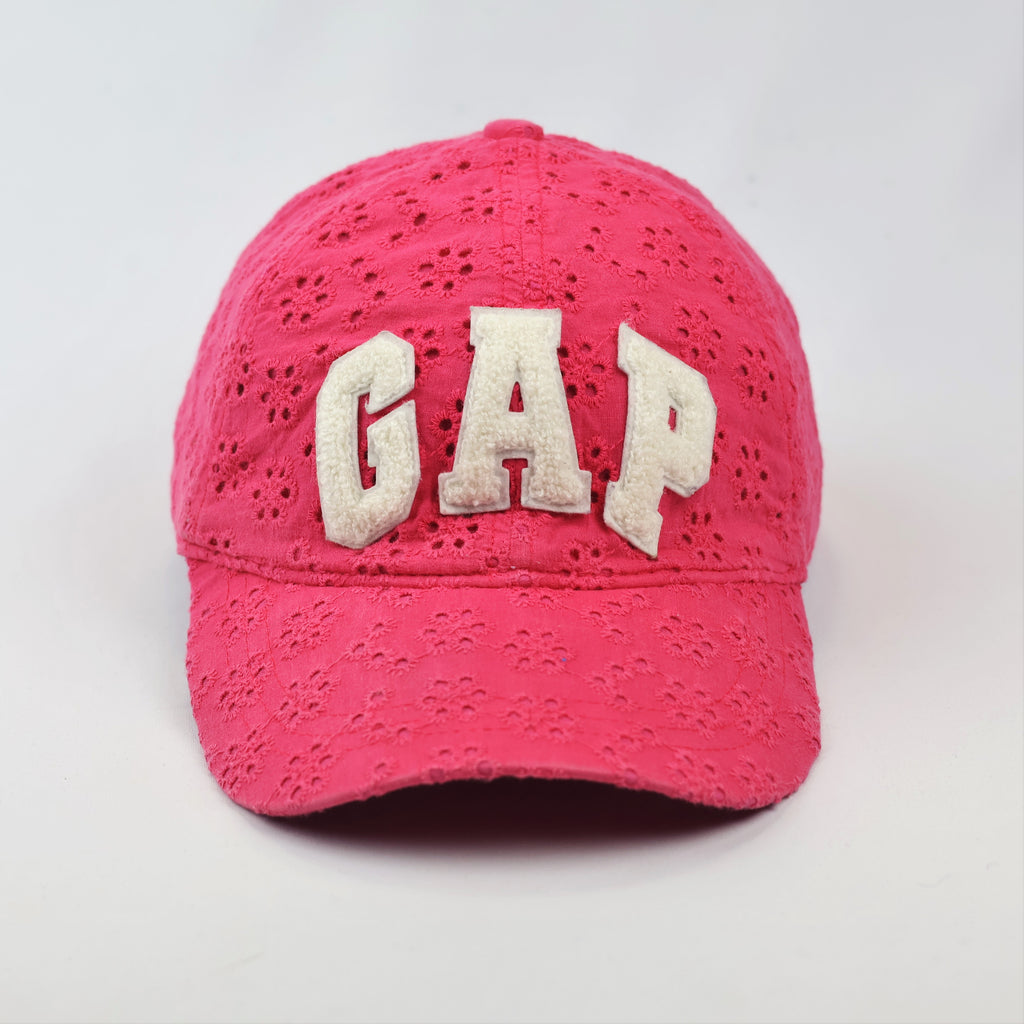 Gap Kids Pink Eyelet Thrifted Baseball Cap