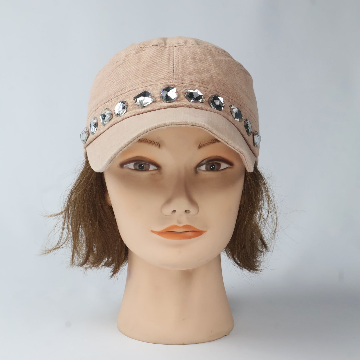 Glam Jeweled Military Style Cap