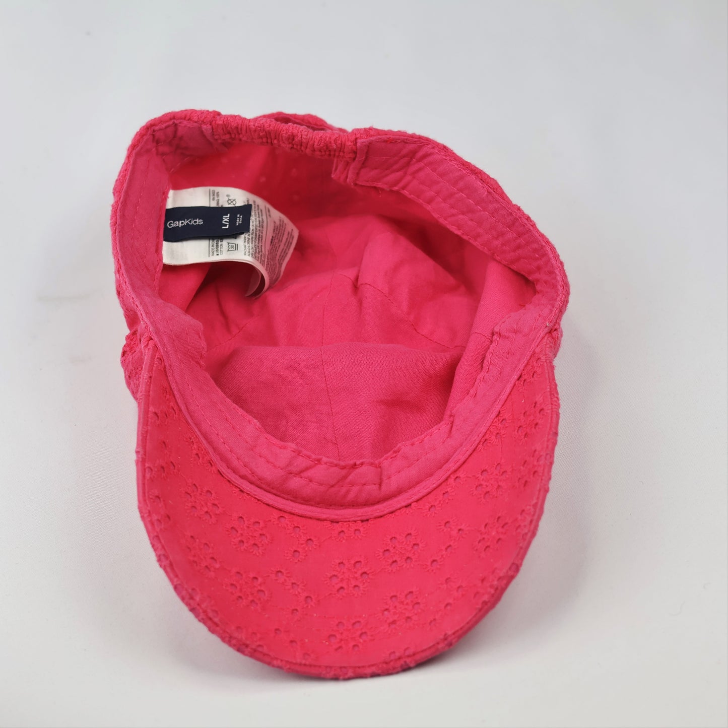 Gap Kids Pink Eyelet Thrifted Baseball Cap