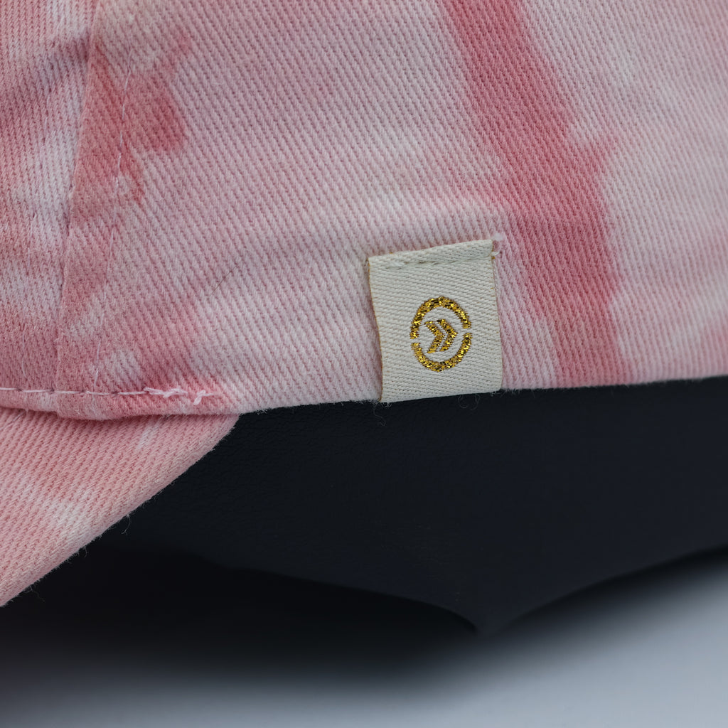 Vintage Isotoner Pastel Pink Tie-Dye Baseball Thrifted Cap