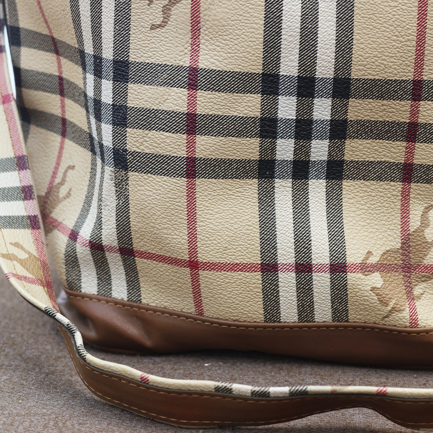 Authentic Vintage Burberrys' Collezioni Thrifted Bucket Bag