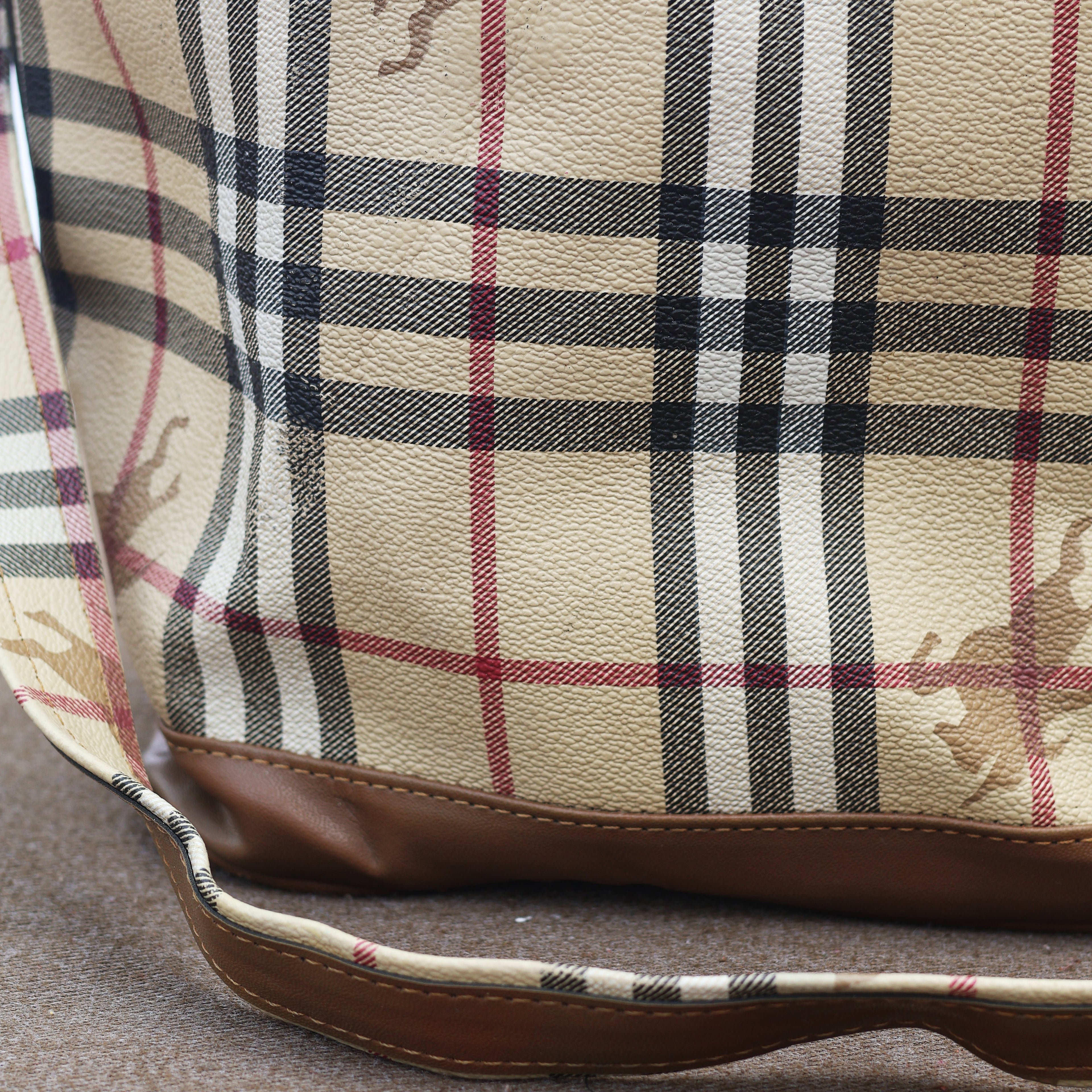 Authentic Vintage Burberrys' Collezioni Thrifted Bucket Bag
