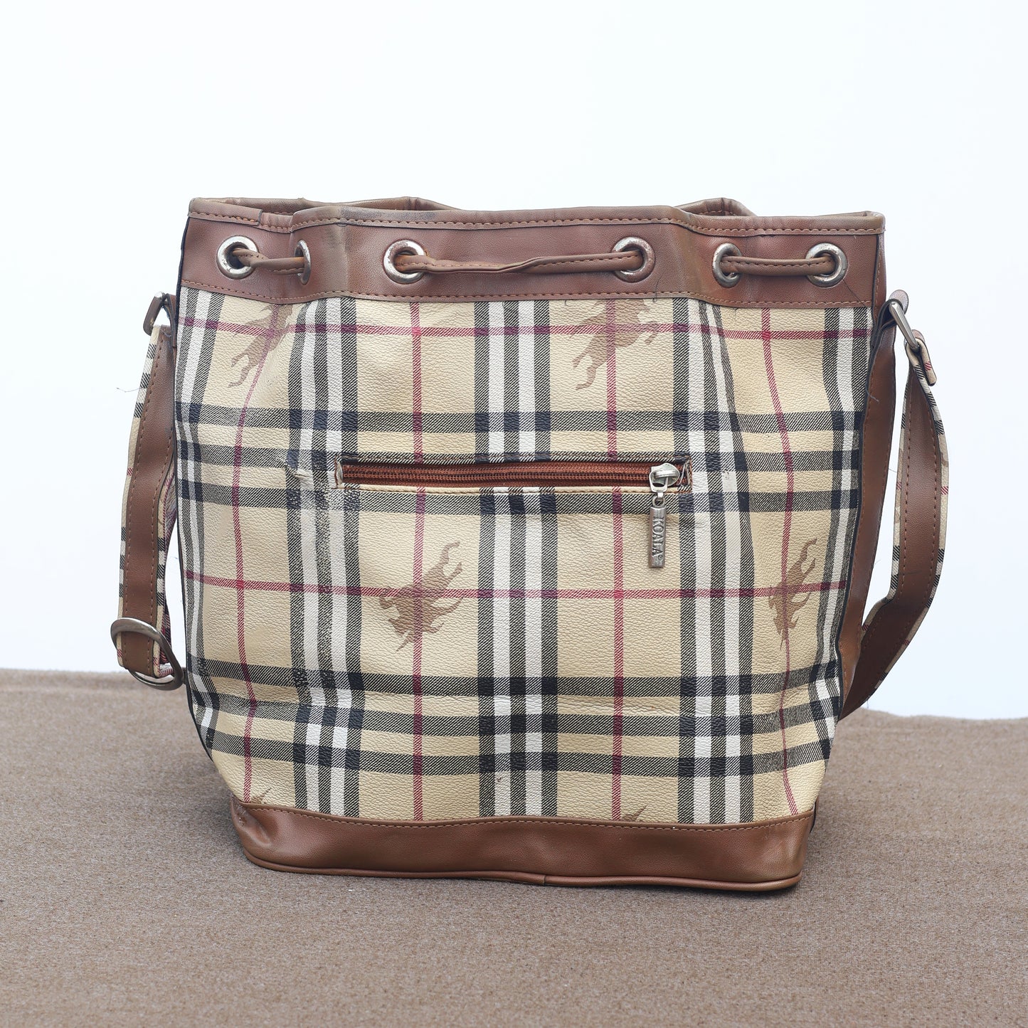 Authentic Vintage Burberrys' Collezioni Thrifted Bucket Bag