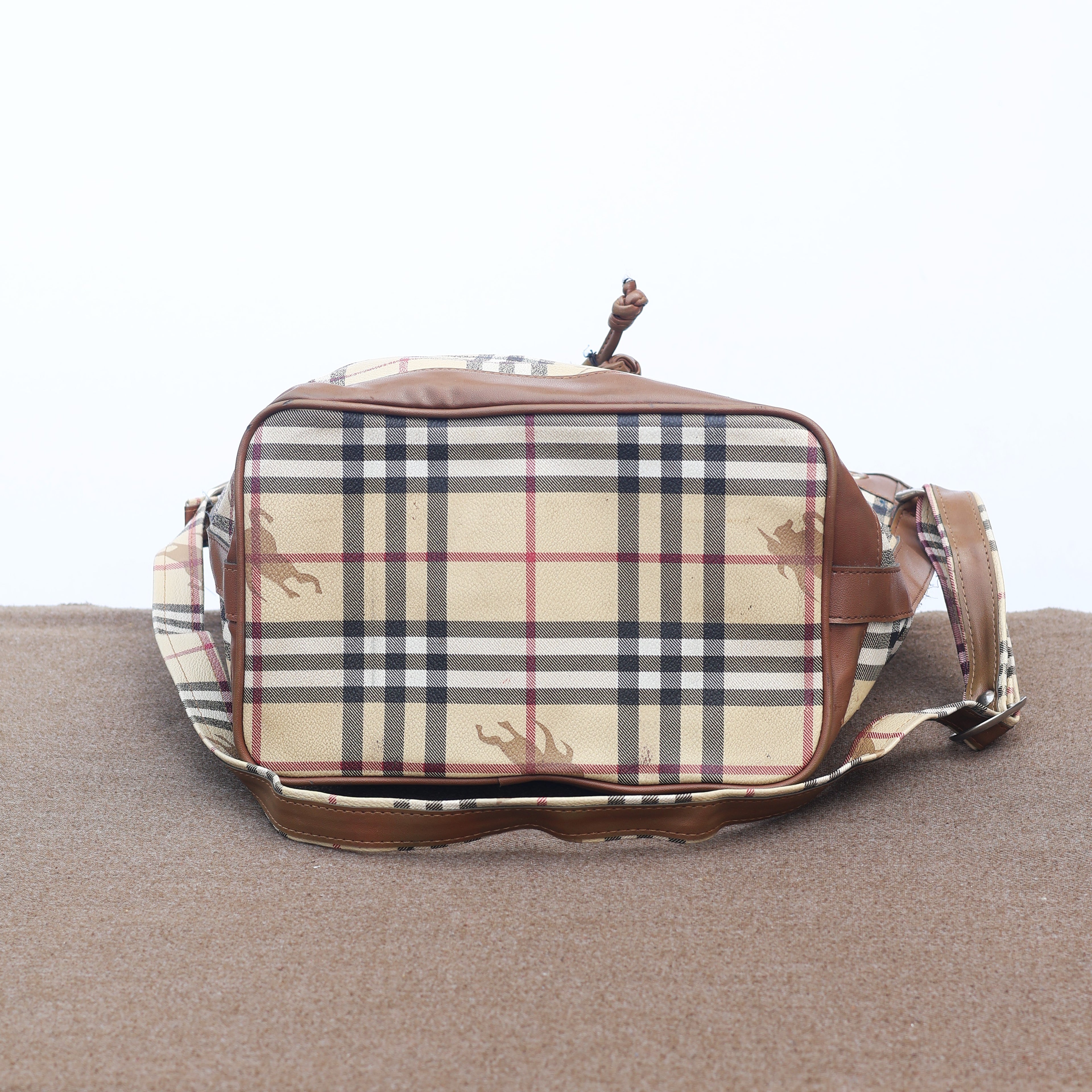 Authentic Vintage Burberrys' Collezioni Thrifted Bucket Bag