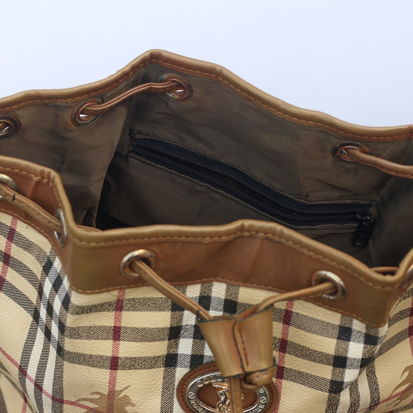 Authentic Vintage Burberrys' Collezioni Thrifted Bucket Bag