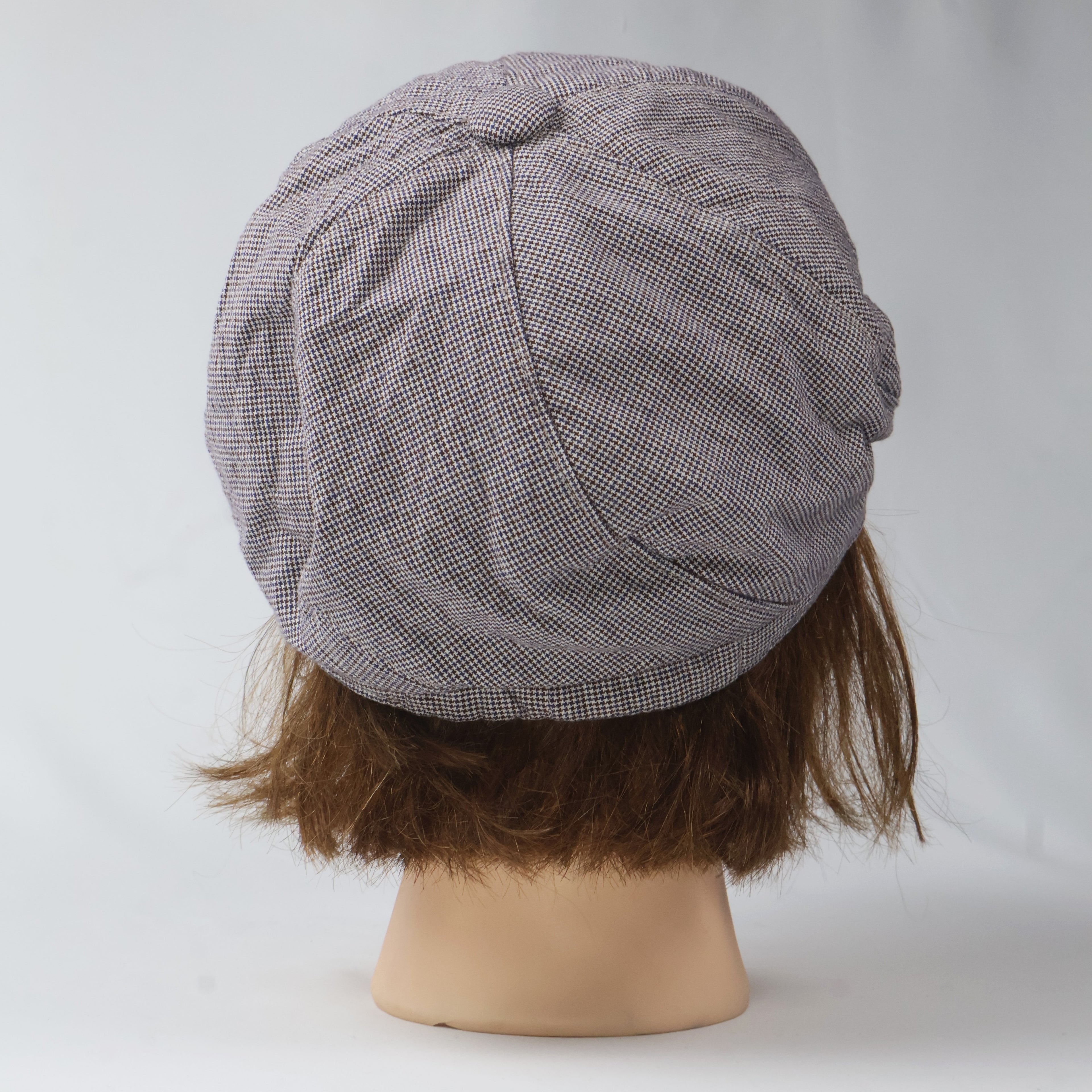 Slouchy Studded Cabbie Cap - Grey