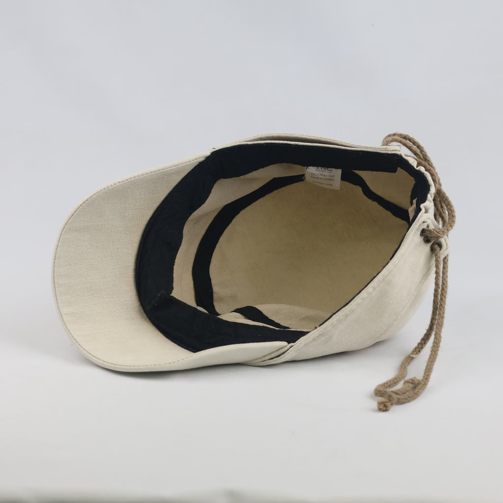 Vintage TNC Lace-Up Back Cadet Cap - Off White | 10082
