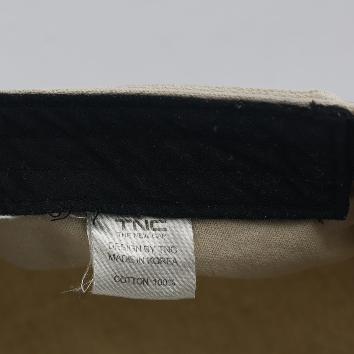 Vintage TNC Lace-Up Back Cadet Cap - Off White | 10082