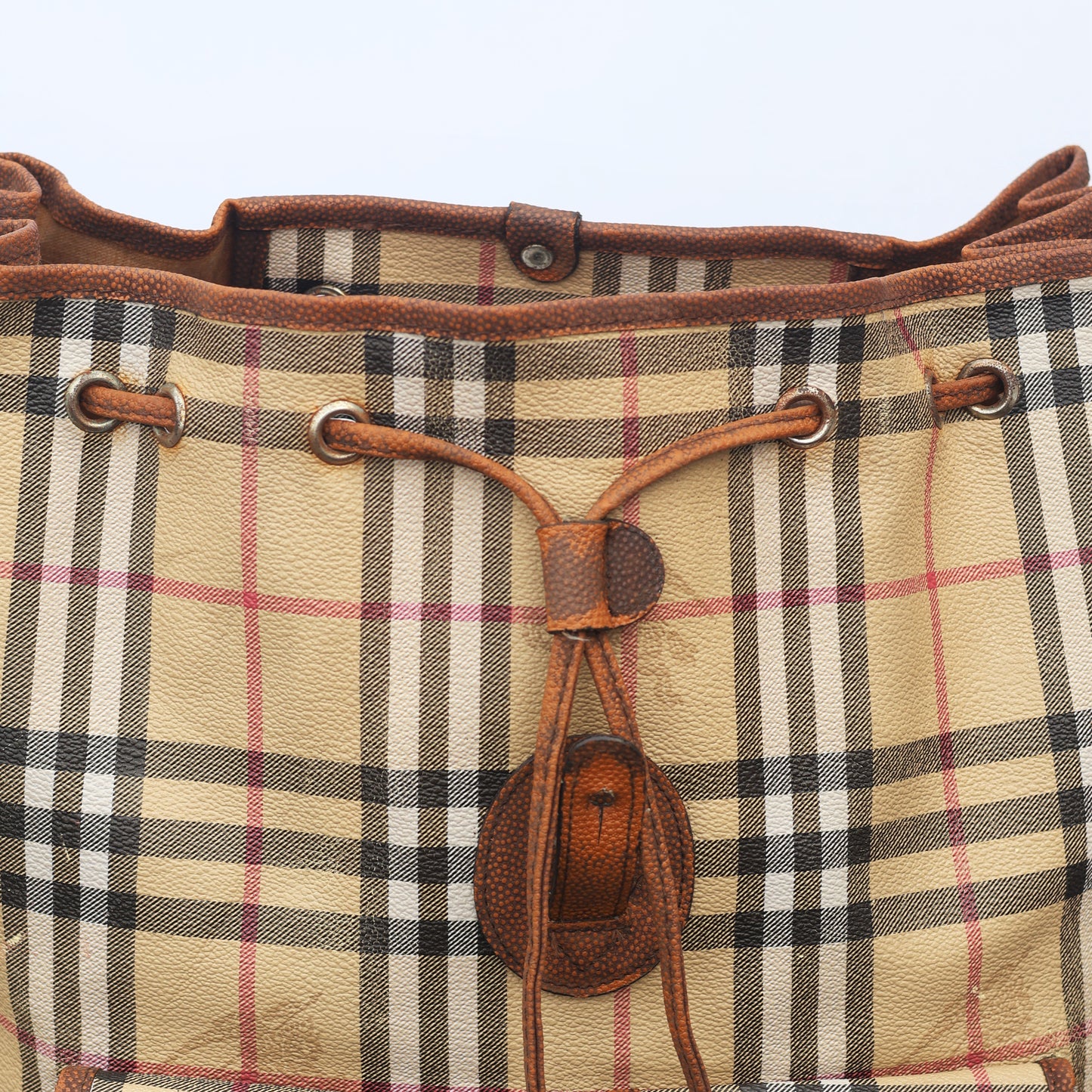 Vintage Burberrys' London Check Canvas Thrifted Backpack – Classic Nova Check