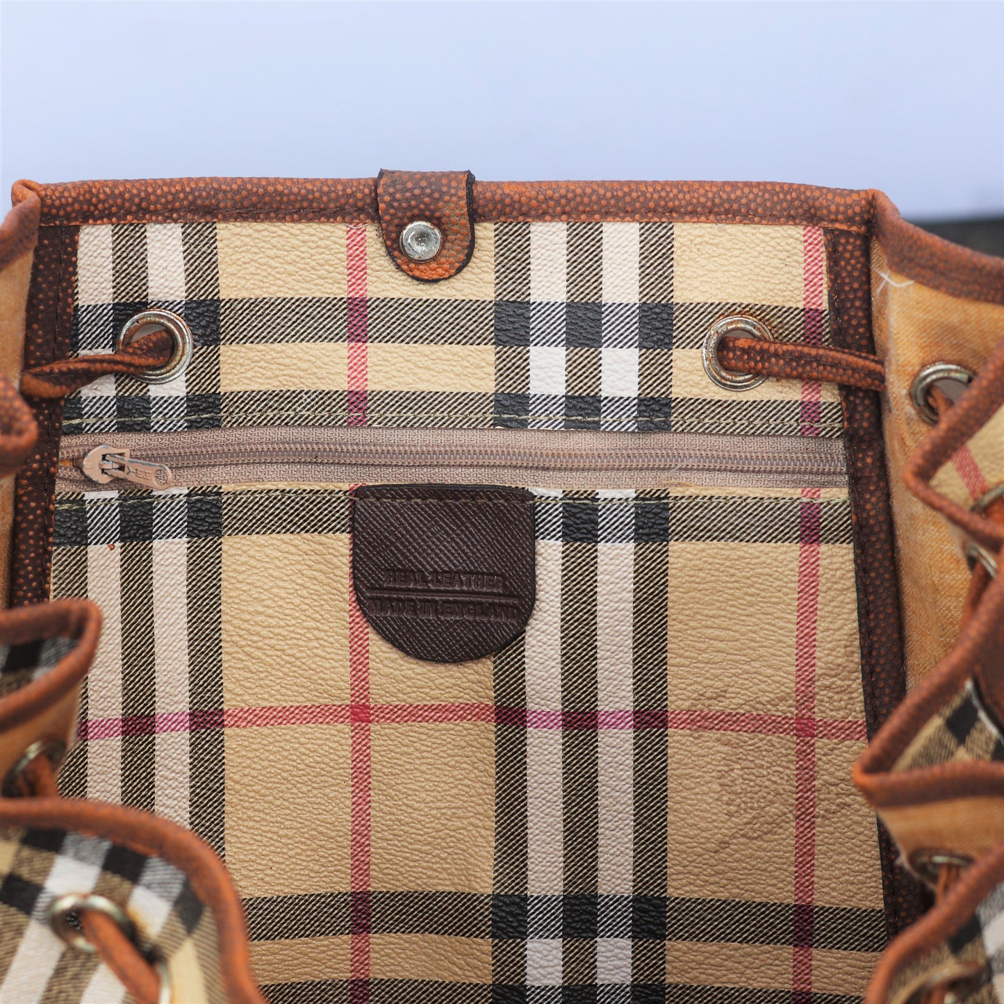 Vintage Burberrys' London Check Canvas Thrifted Backpack – Classic Nova Check