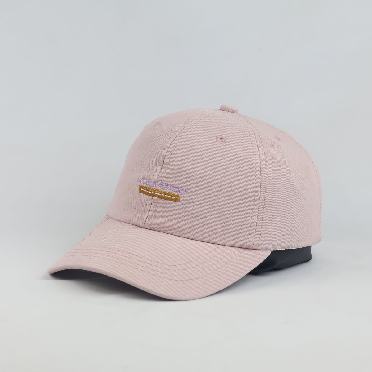 thrifted JKSY Lovely Agatha Embroidered Pink Dad Cap | 10076
