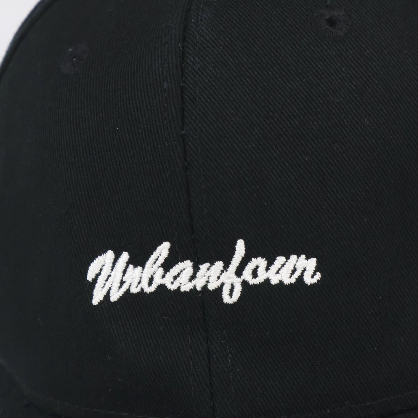 Black "Urbanfour" Script Logo Cap