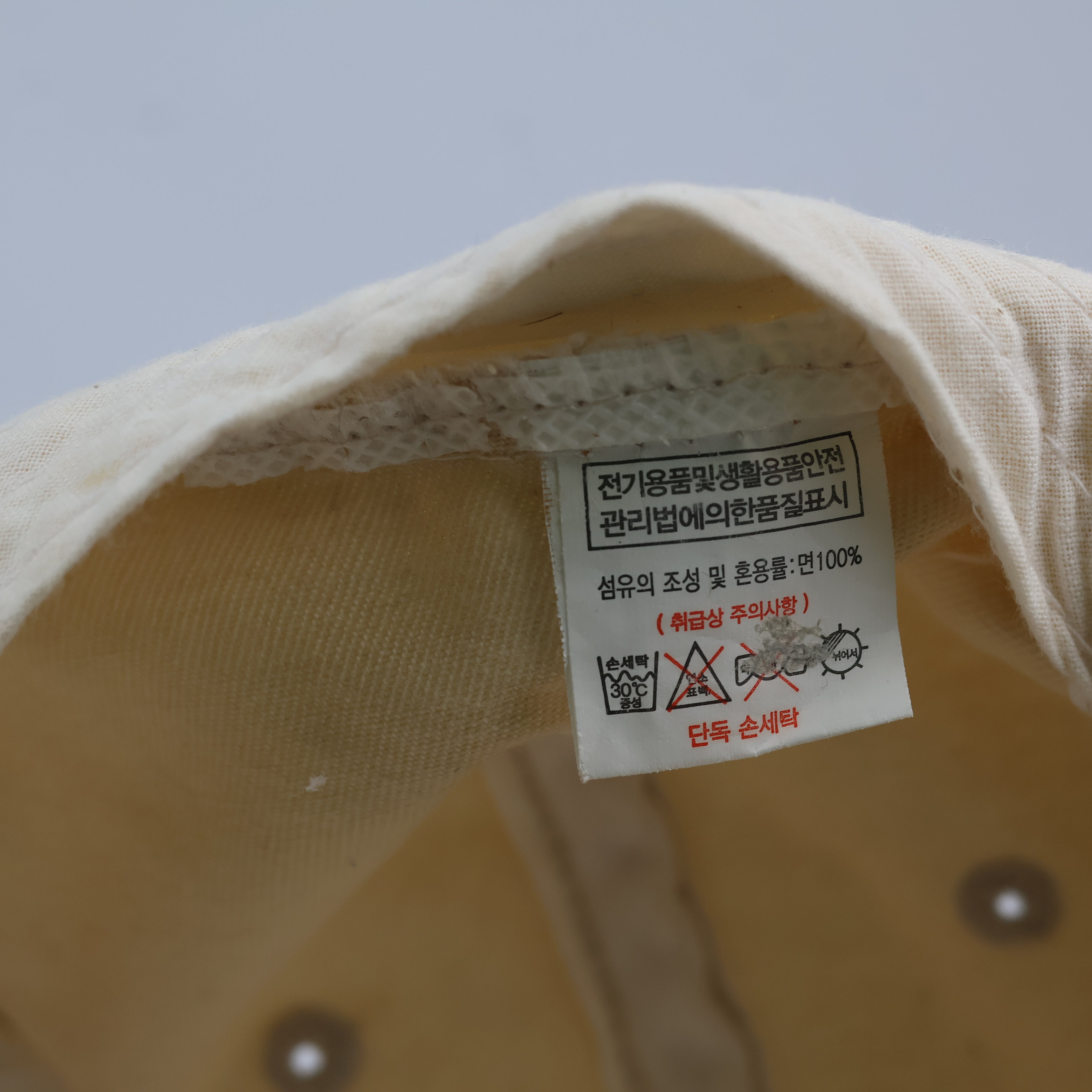 Pixel Cherry Embroidered Dad Hat - Beige Low Profile Cotton Cap