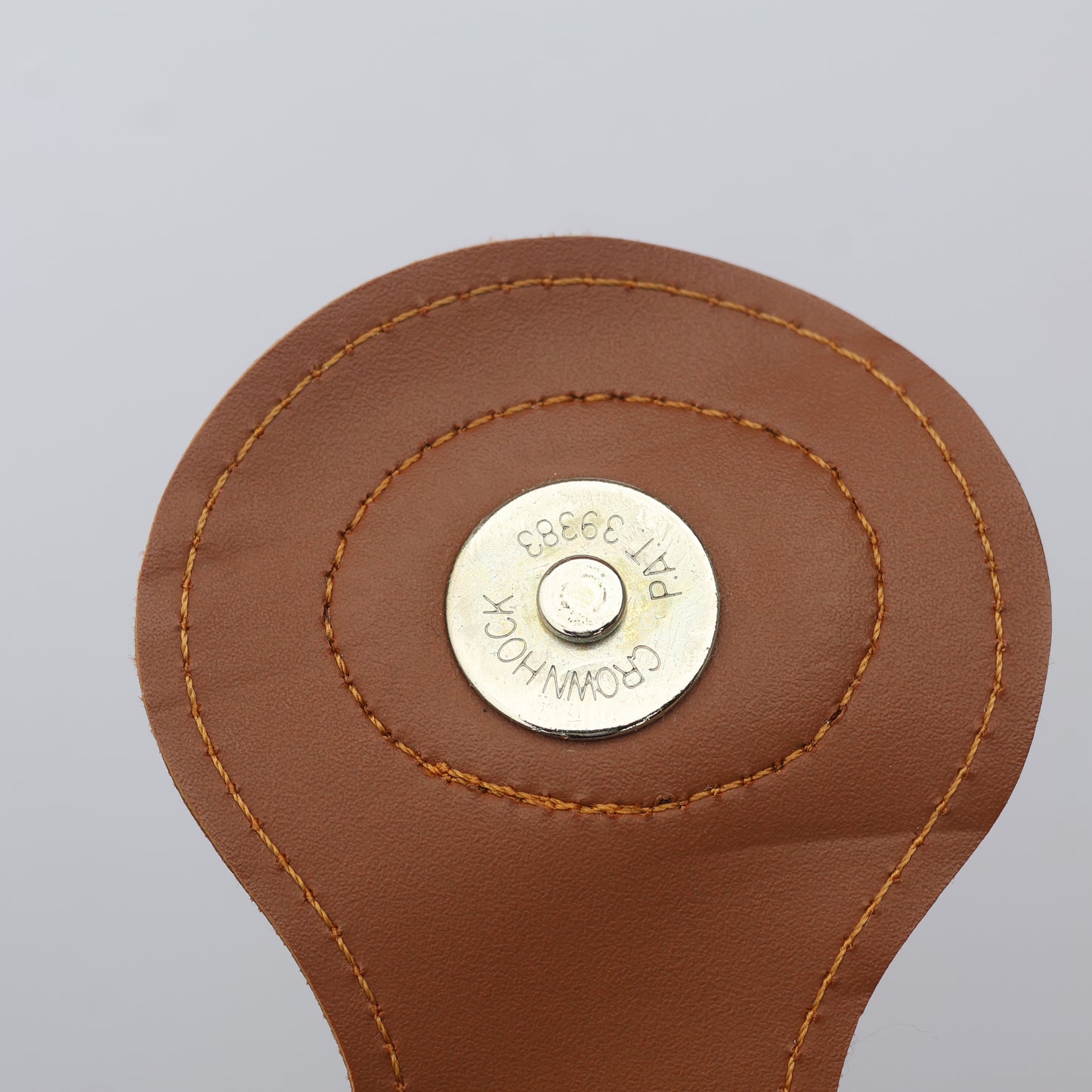 Vintage AS Popular Styles Monogram Tote Thrifted Bag - Brown Faux Leather Shoulder Bag