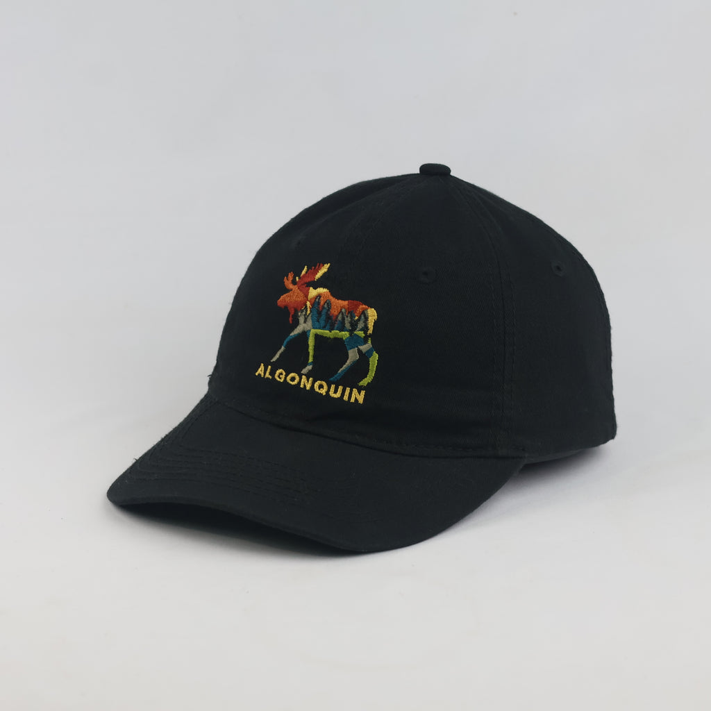 Vintage Blue 84 Algonquin Moose Embroidered Cap - Black | Size: 56–58 cm | 10067