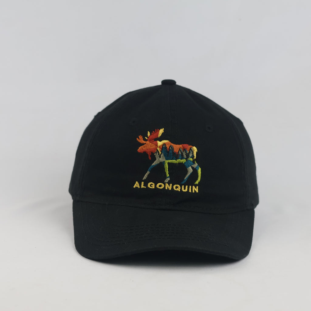 Vintage Blue 84 Algonquin Moose Embroidered Cap - Black | Size: 56–58 cm | 10067