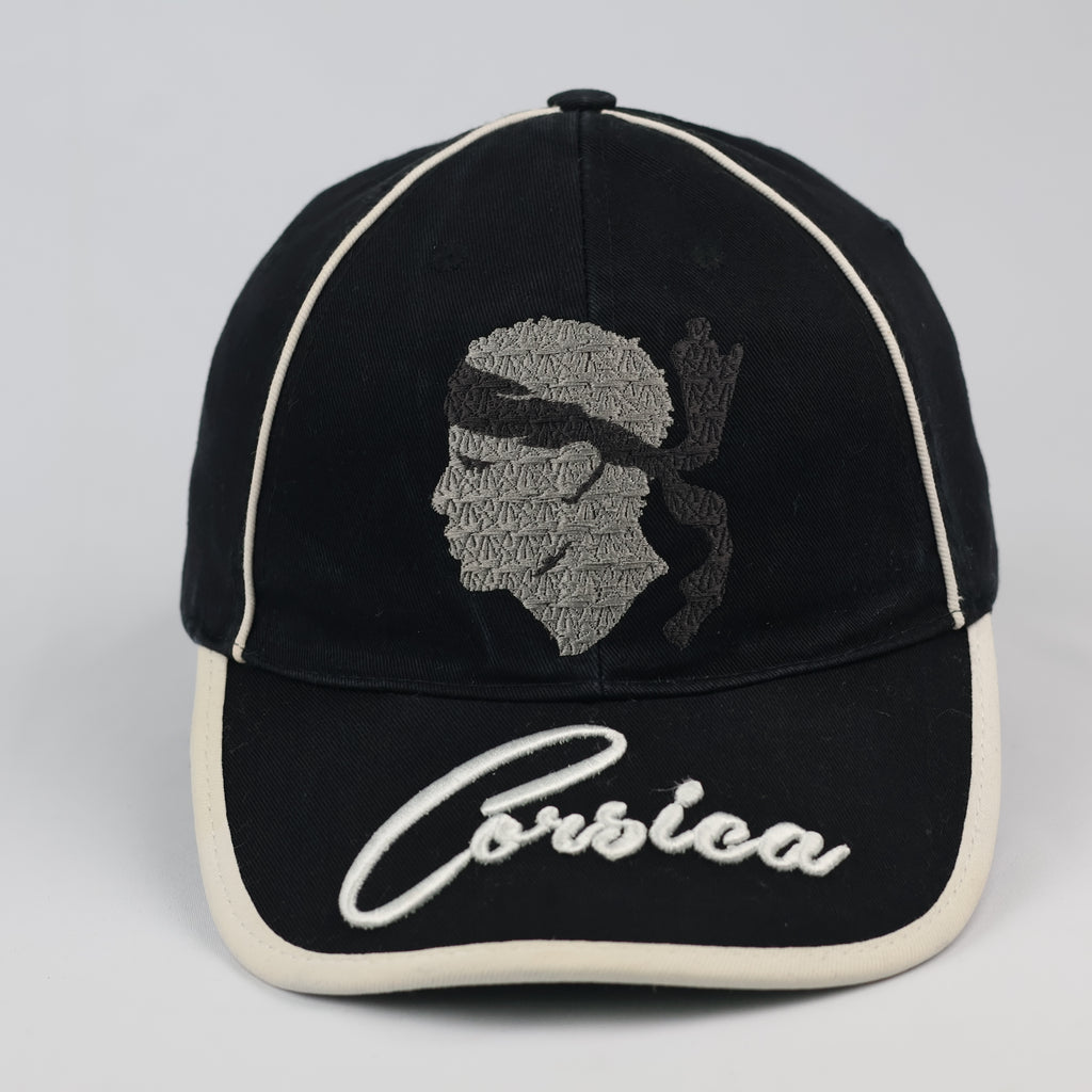 Thrifted Corsica "Testa di Moru" Graphic Cap - Contrast Piping - Adjustable