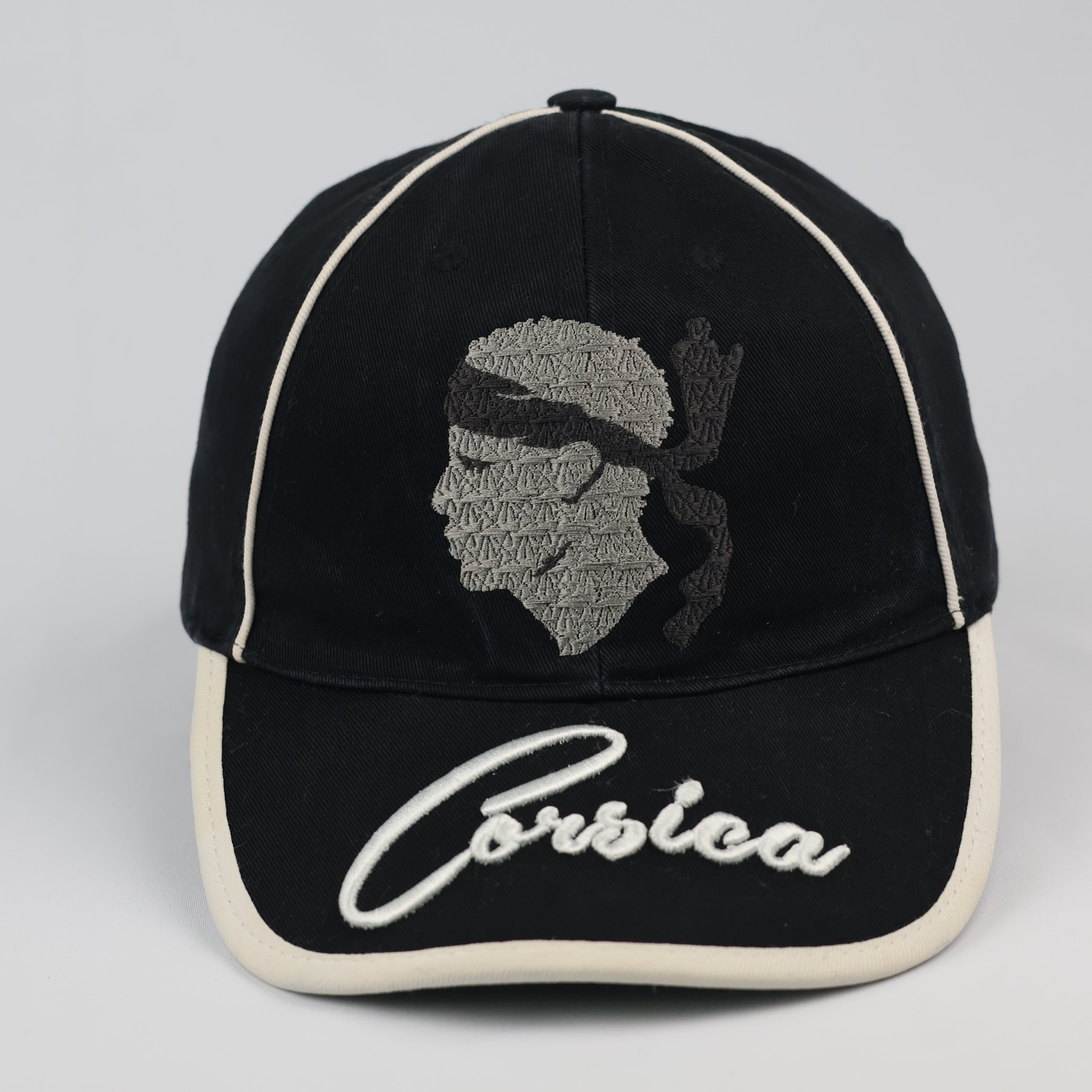 Thrifted Corsica "Testa di Moru" Graphic Cap - Contrast Piping - Adjustable