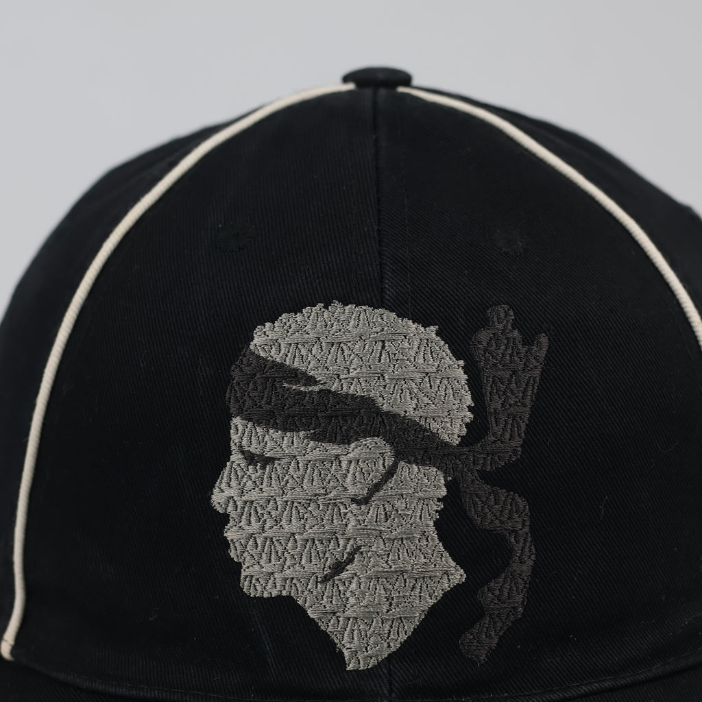 Thrifted Corsica "Testa di Moru" Graphic Cap - Contrast Piping - Adjustable