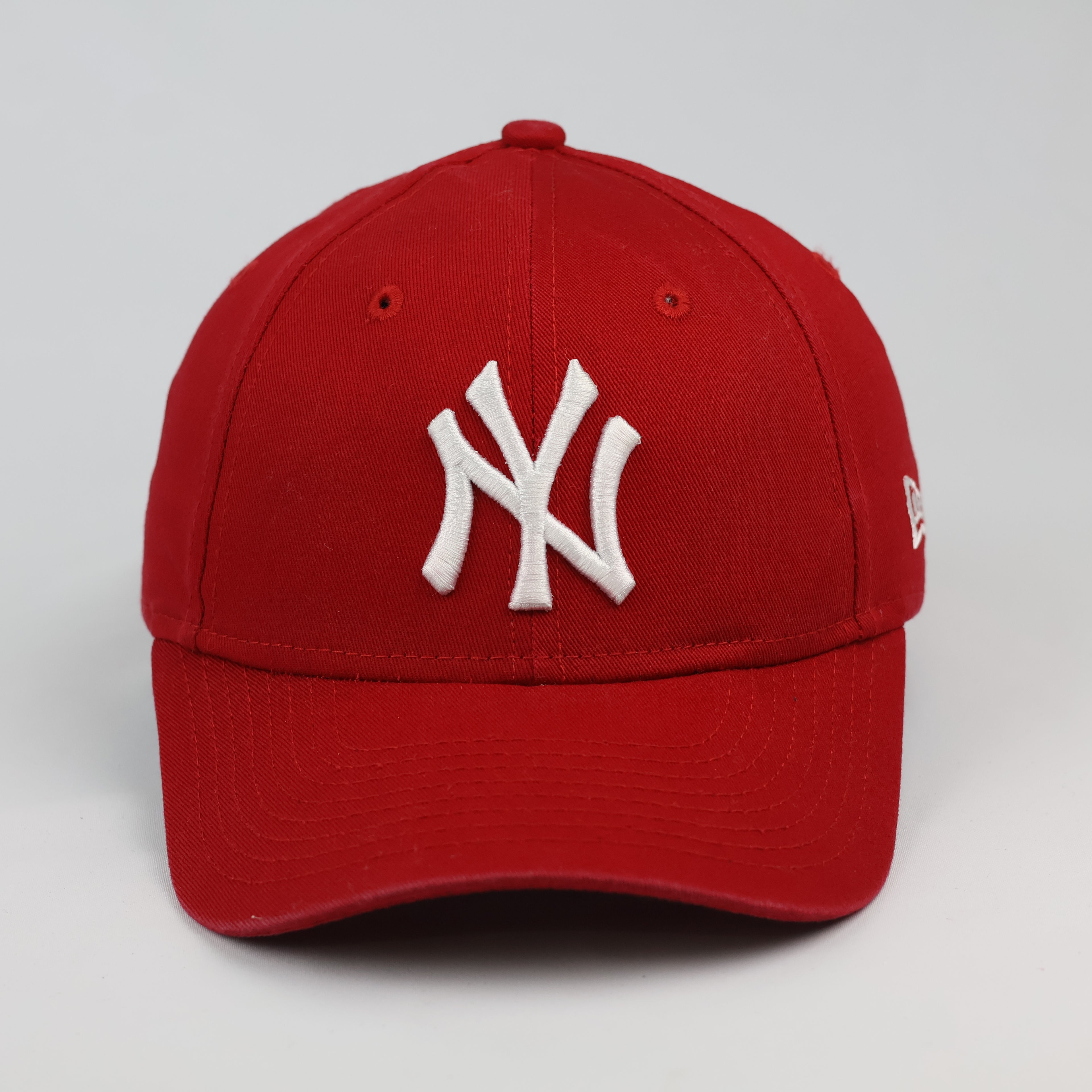 Vintage New Era 9FORTY New York Yankees Red Adjustable Thrifted Hat
