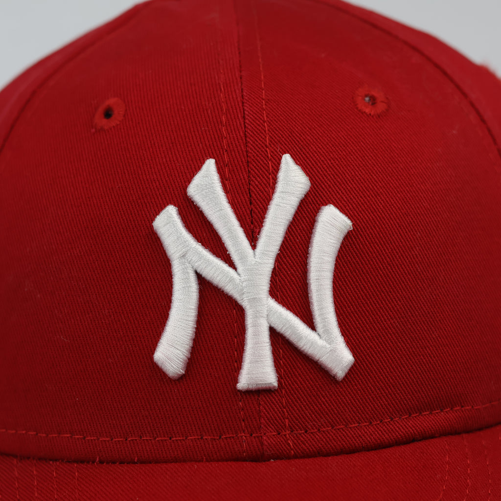 Vintage New Era 9FORTY New York Yankees Red Adjustable Thrifted Hat