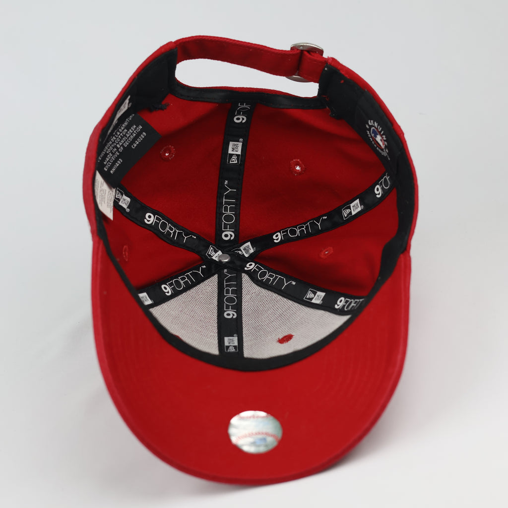 Vintage New Era 9FORTY New York Yankees Red Adjustable Thrifted Hat