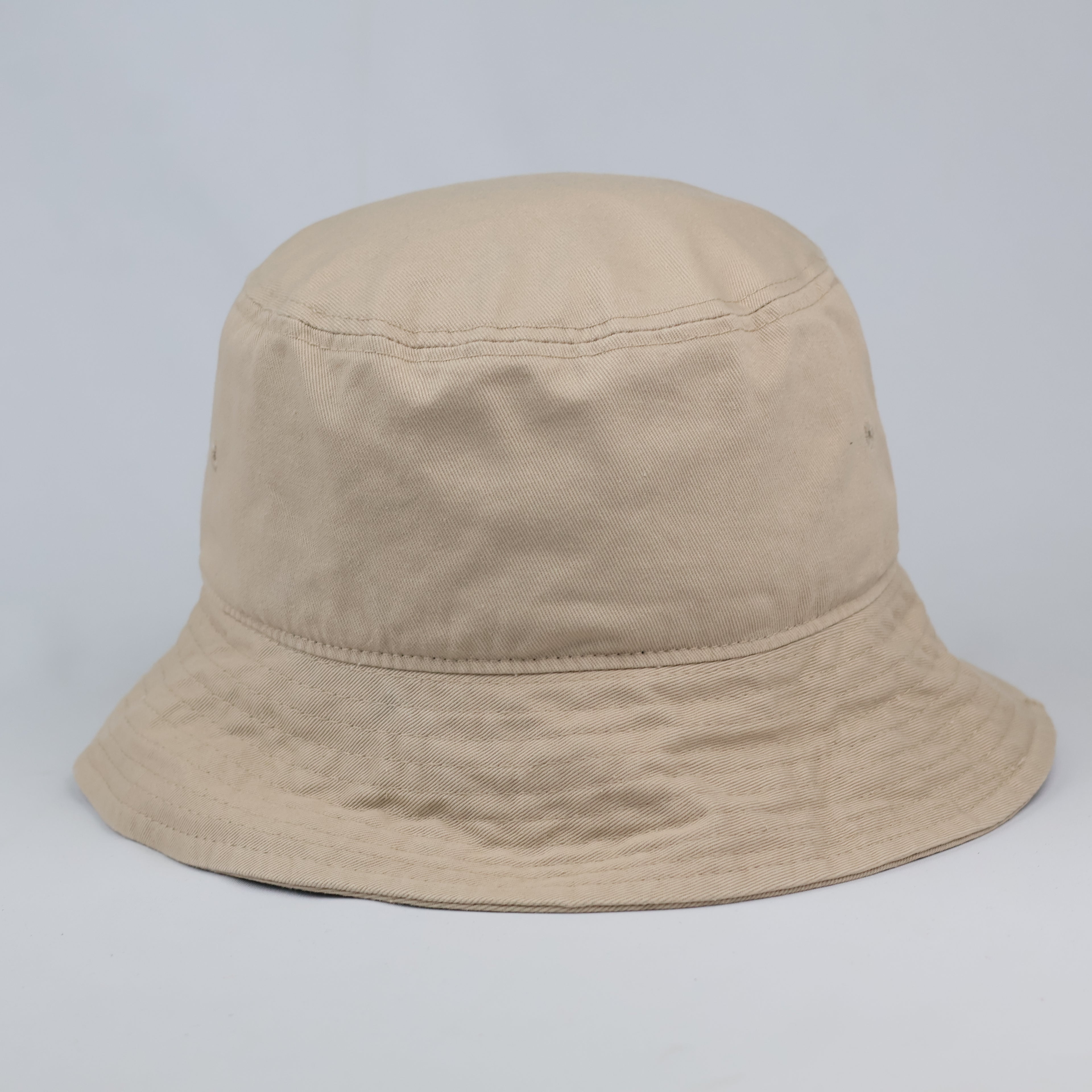 Vintage TYCO Market Beige Cotton Bucket Hat | Adjustable Outdoor Sun Hat