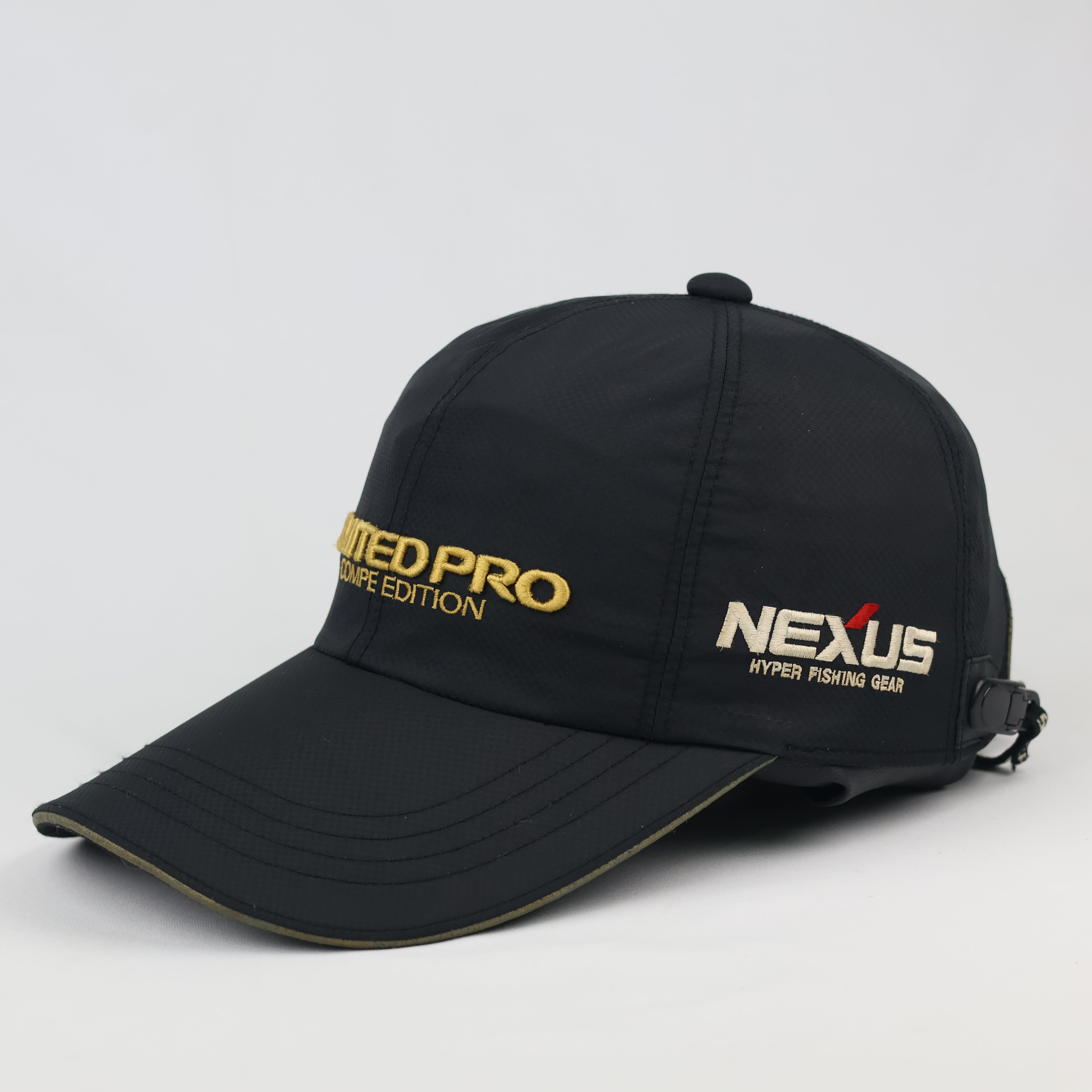 Shimano Nexus Limited Pro GORE-TEX Fishing Thrifted Hat - Black/Gold - Size 56-59cm