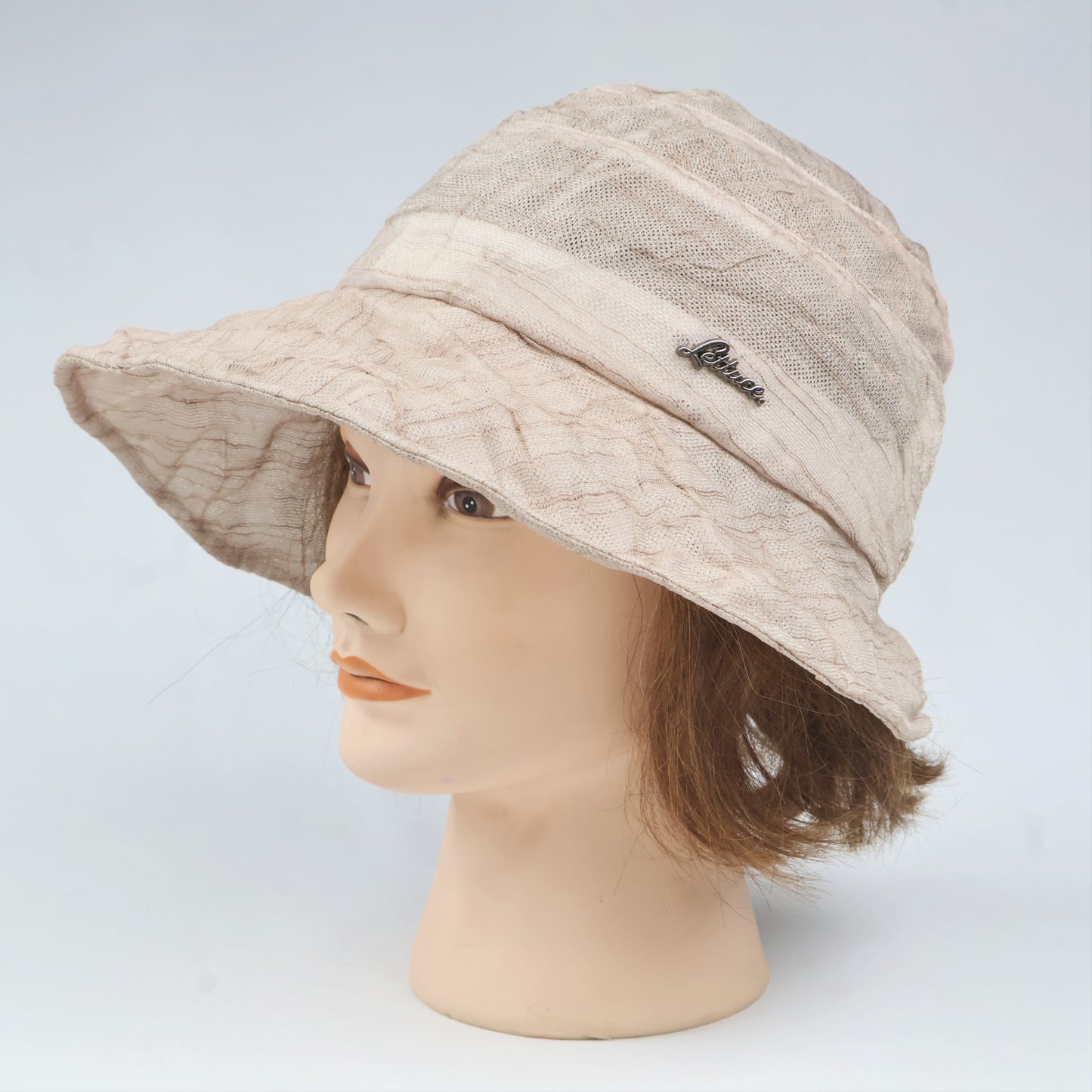 Korean Brand "Lettuce" Crinkled Bucket Hat