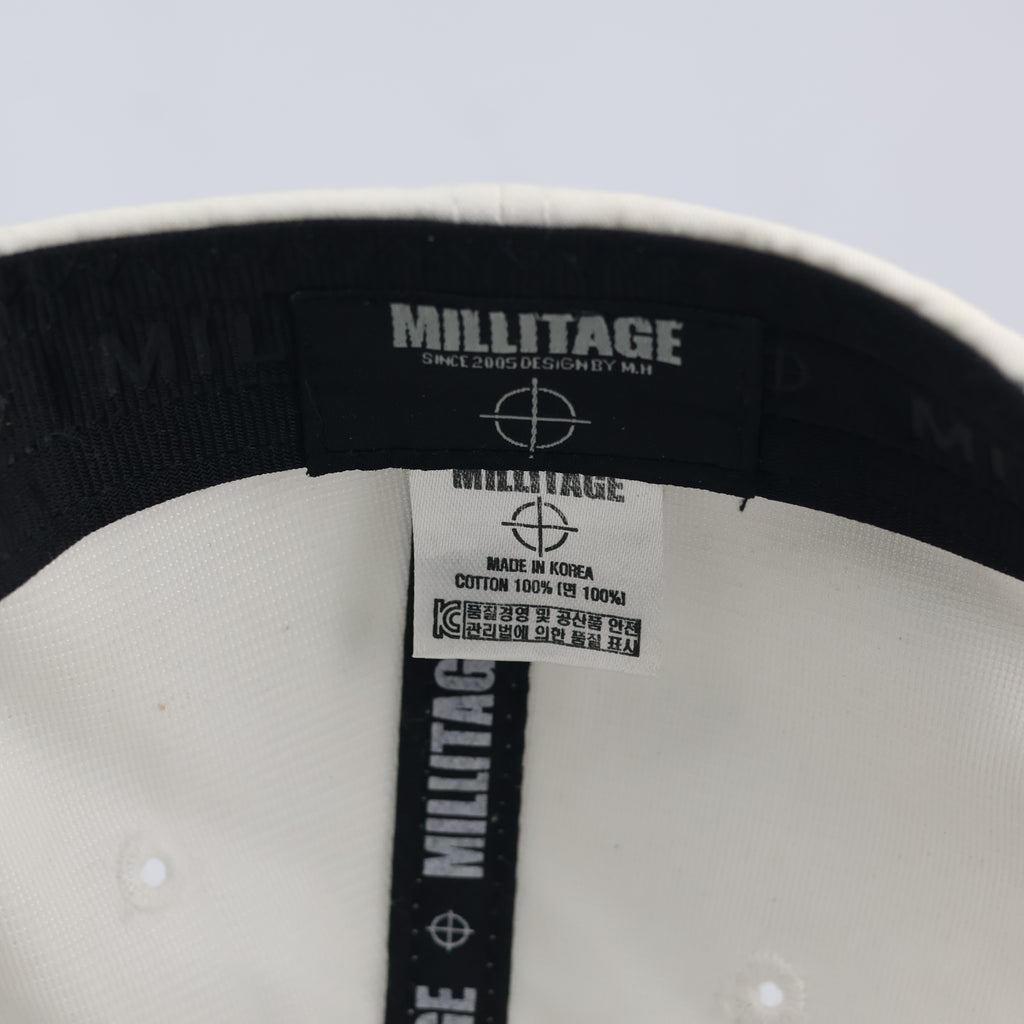Millitage Korean Streetwear "Russian Renaissance" Cap - Cream - 56-58cm