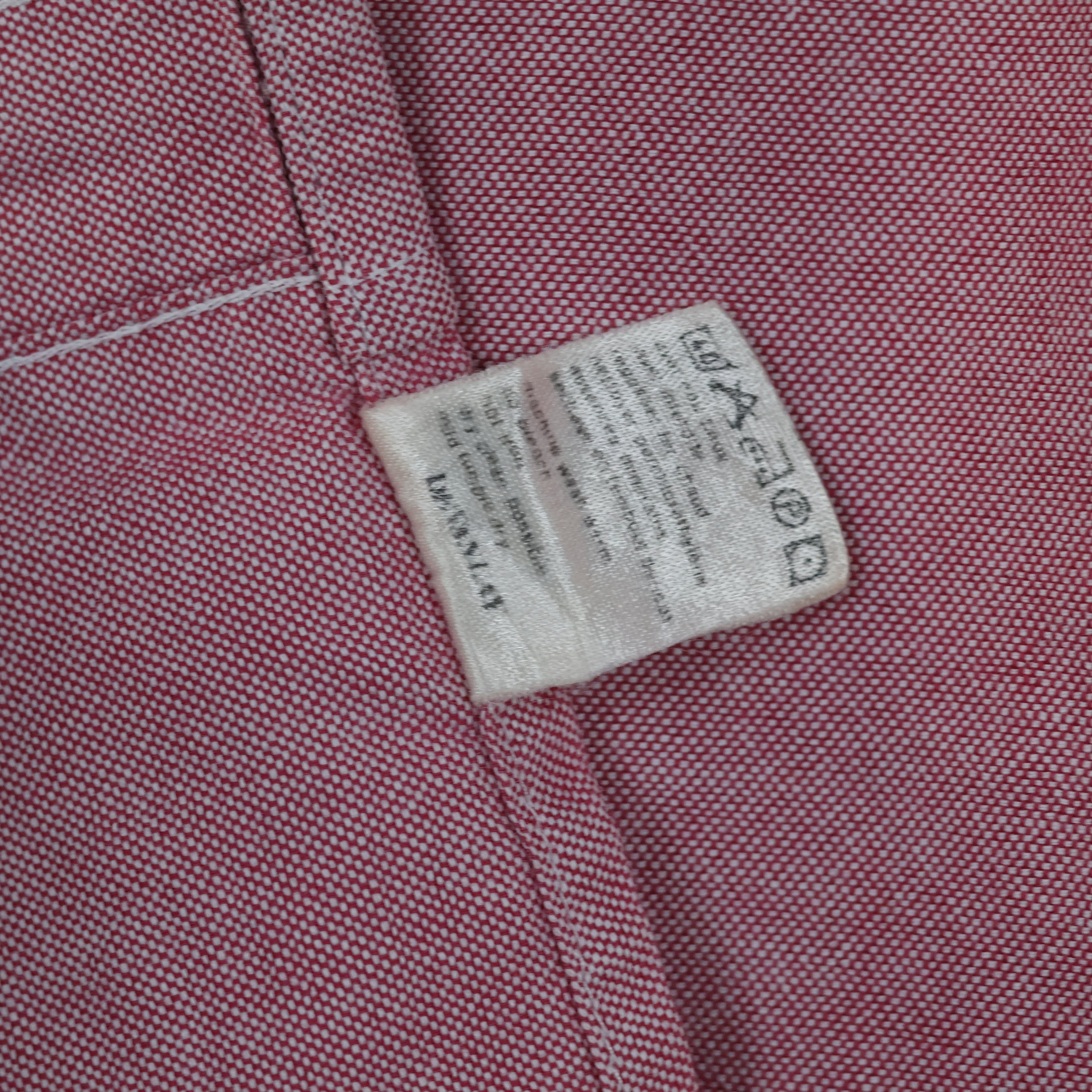 Thrifted Lacoste Men's Pink Short Sleeve Button-Down Shirt - Size XL