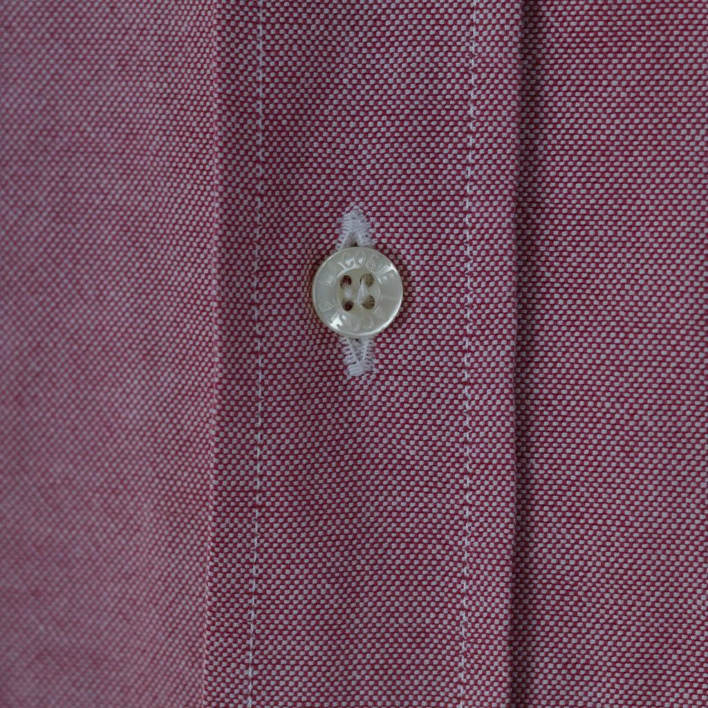 Thrifted Lacoste Men's Pink Short Sleeve Button-Down Shirt - Size XL
