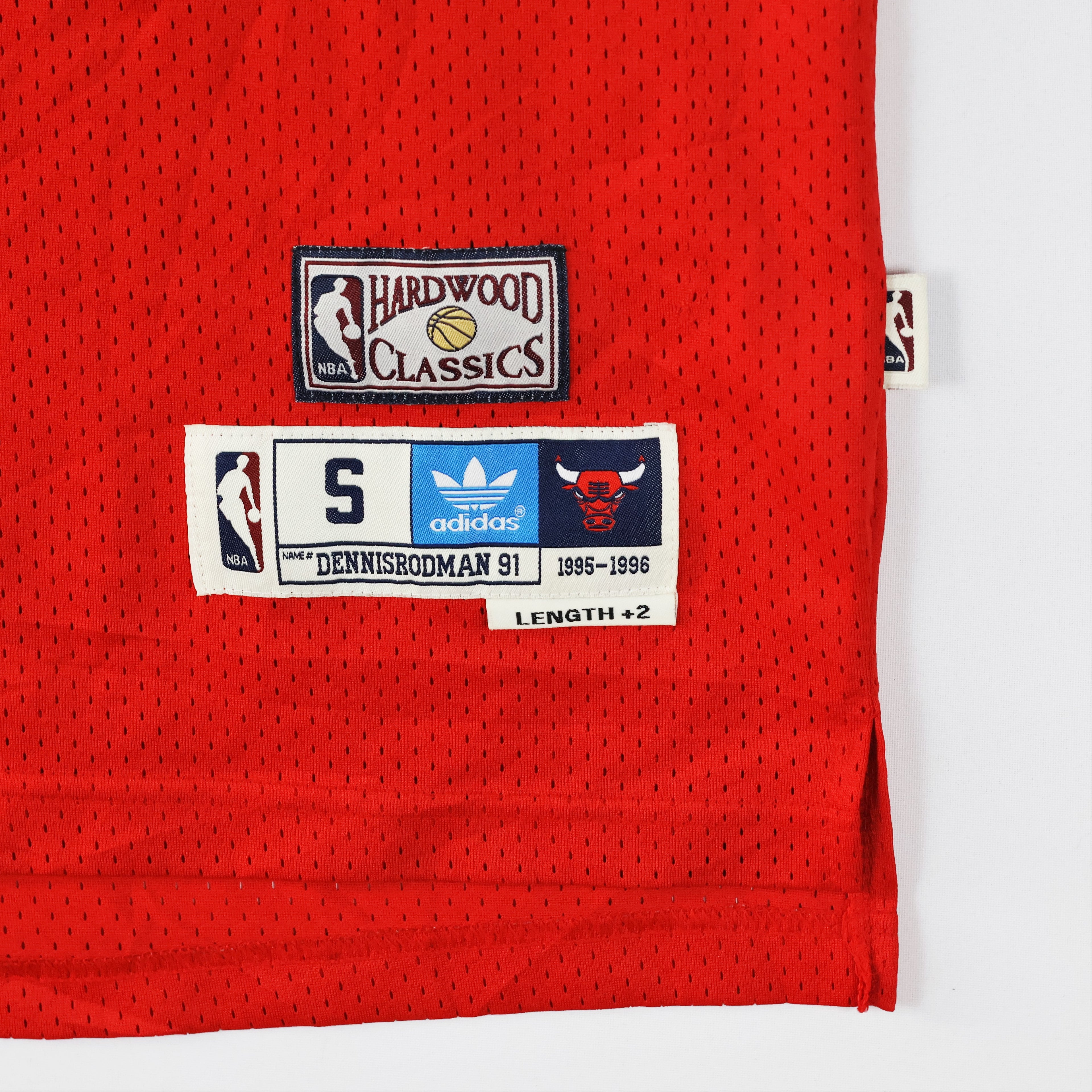 Vintage Adidas NBA Chicago Bulls Dennis Rodman #91 Hardwood Classics Jersey
