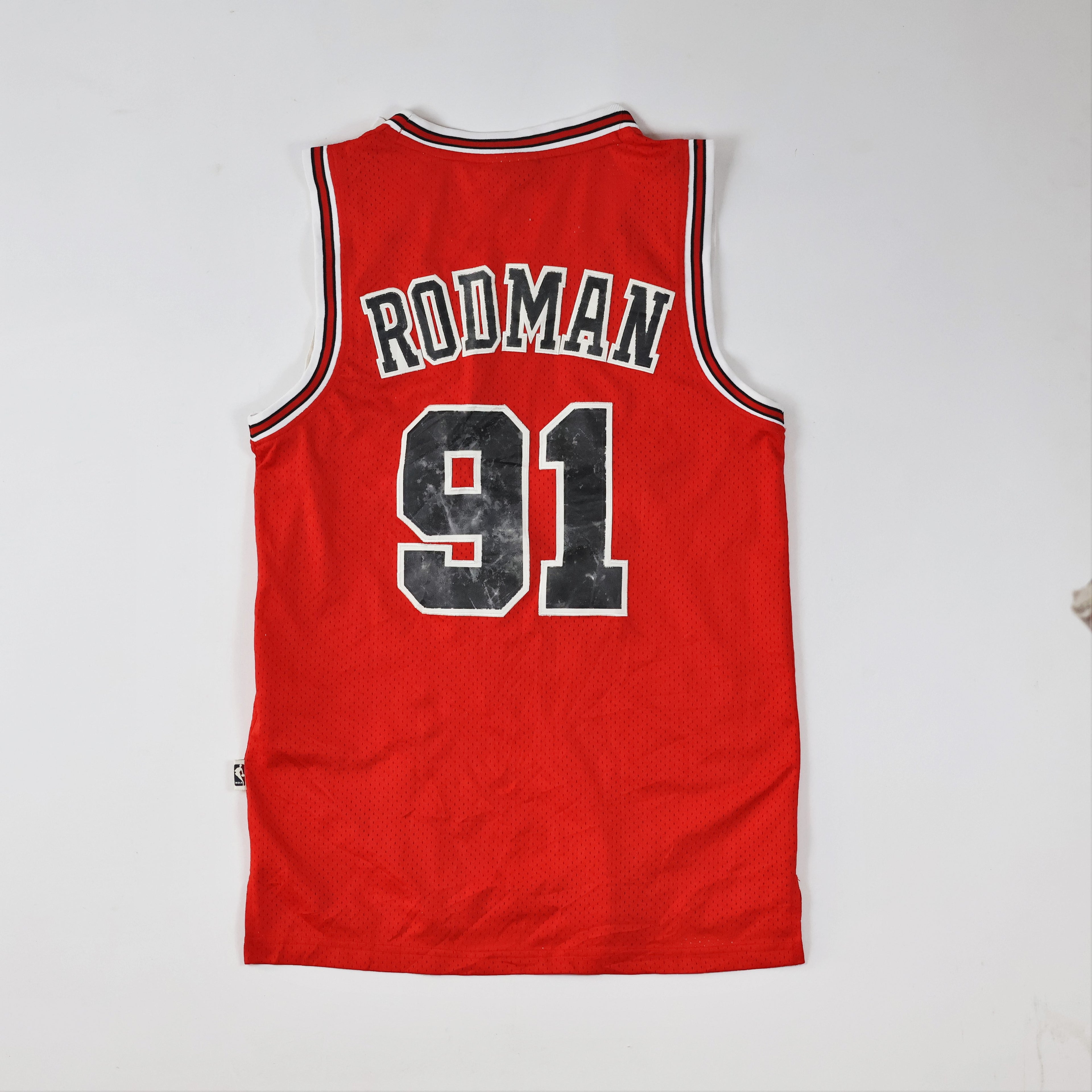 Vintage Adidas NBA Chicago Bulls Dennis Rodman #91 Hardwood Classics Jersey