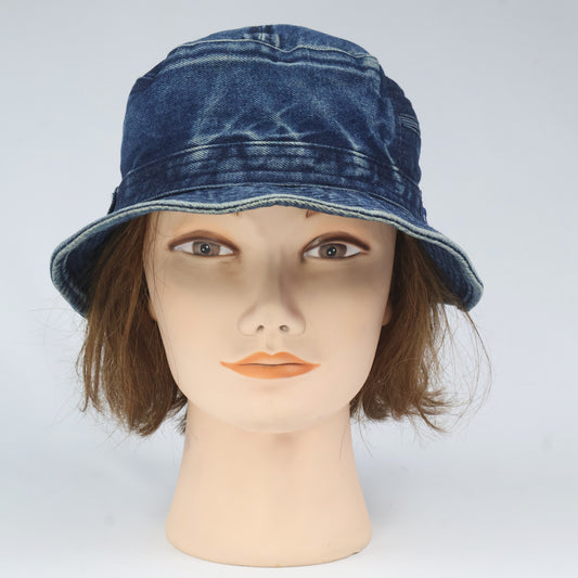Vintage Fila Denim Bucket Hat with Zipper Pockets