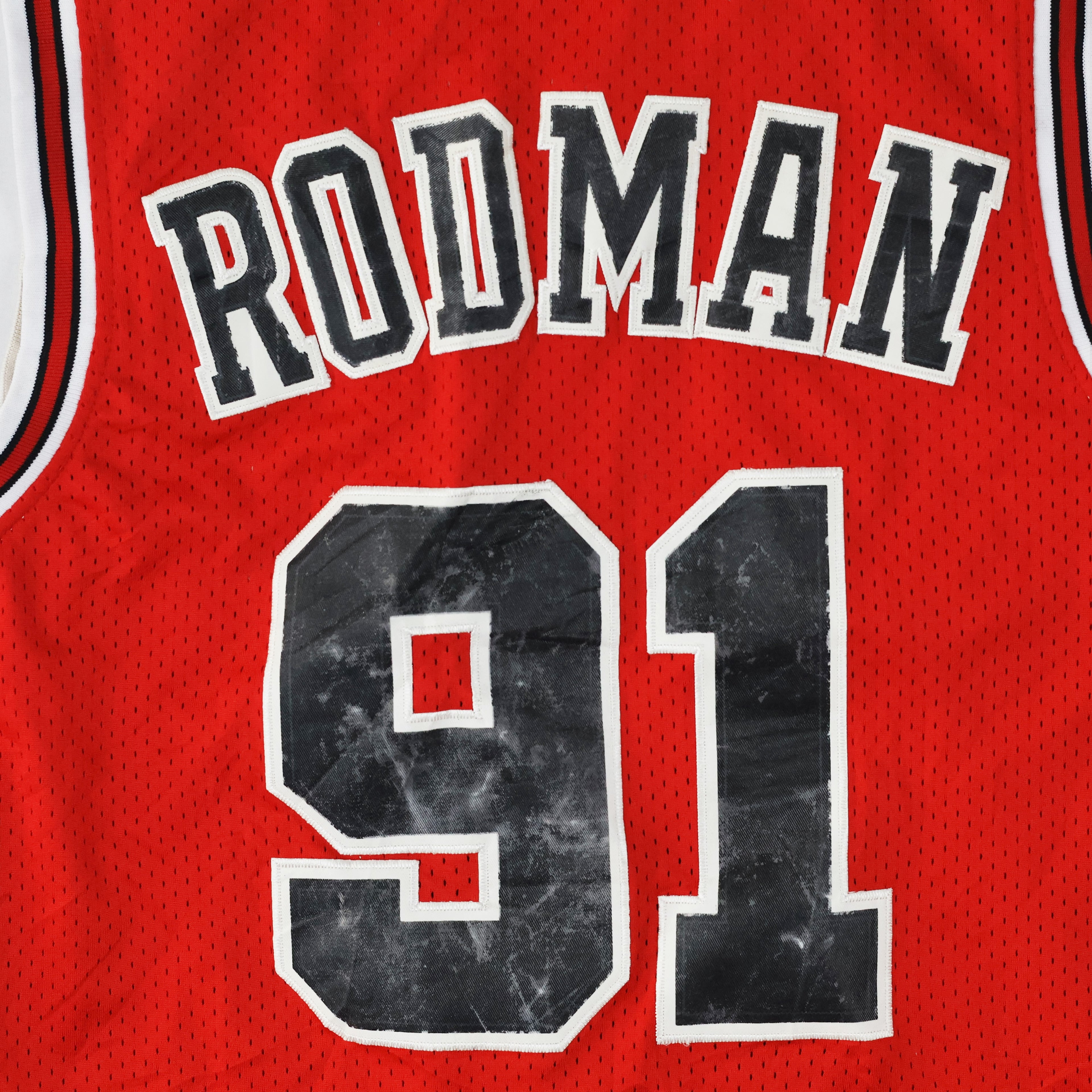 Vintage Adidas NBA Chicago Bulls Dennis Rodman #91 Hardwood Classics Jersey