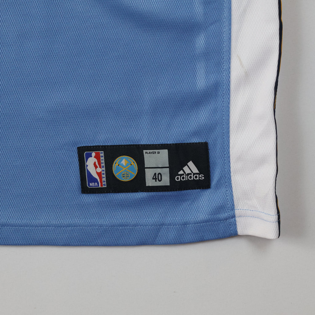 Vintage Adidas NBA Denver Nuggets Carmelo Anthony #15 Basketball Thrifted Jersey - Blue