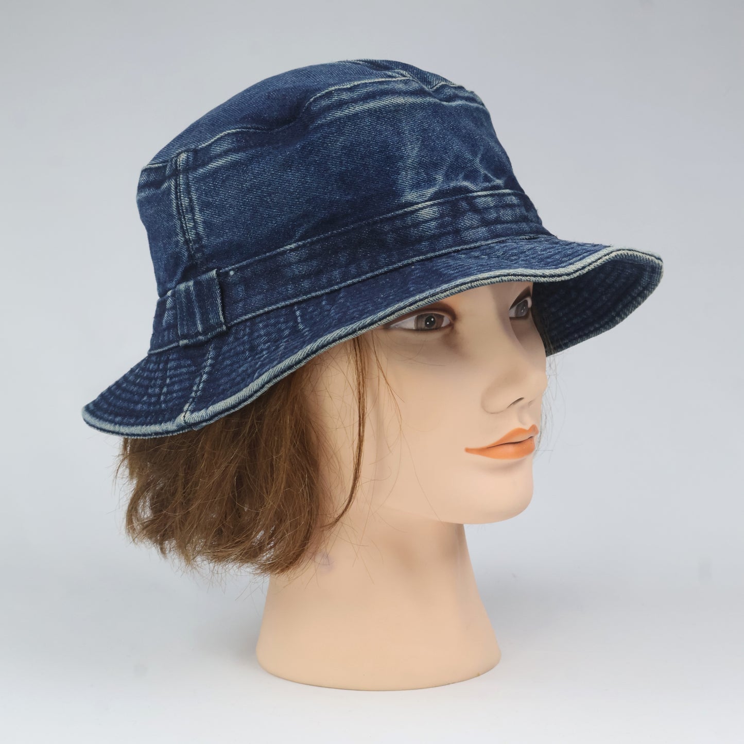Vintage Fila Denim Bucket Hat with Zipper Pockets