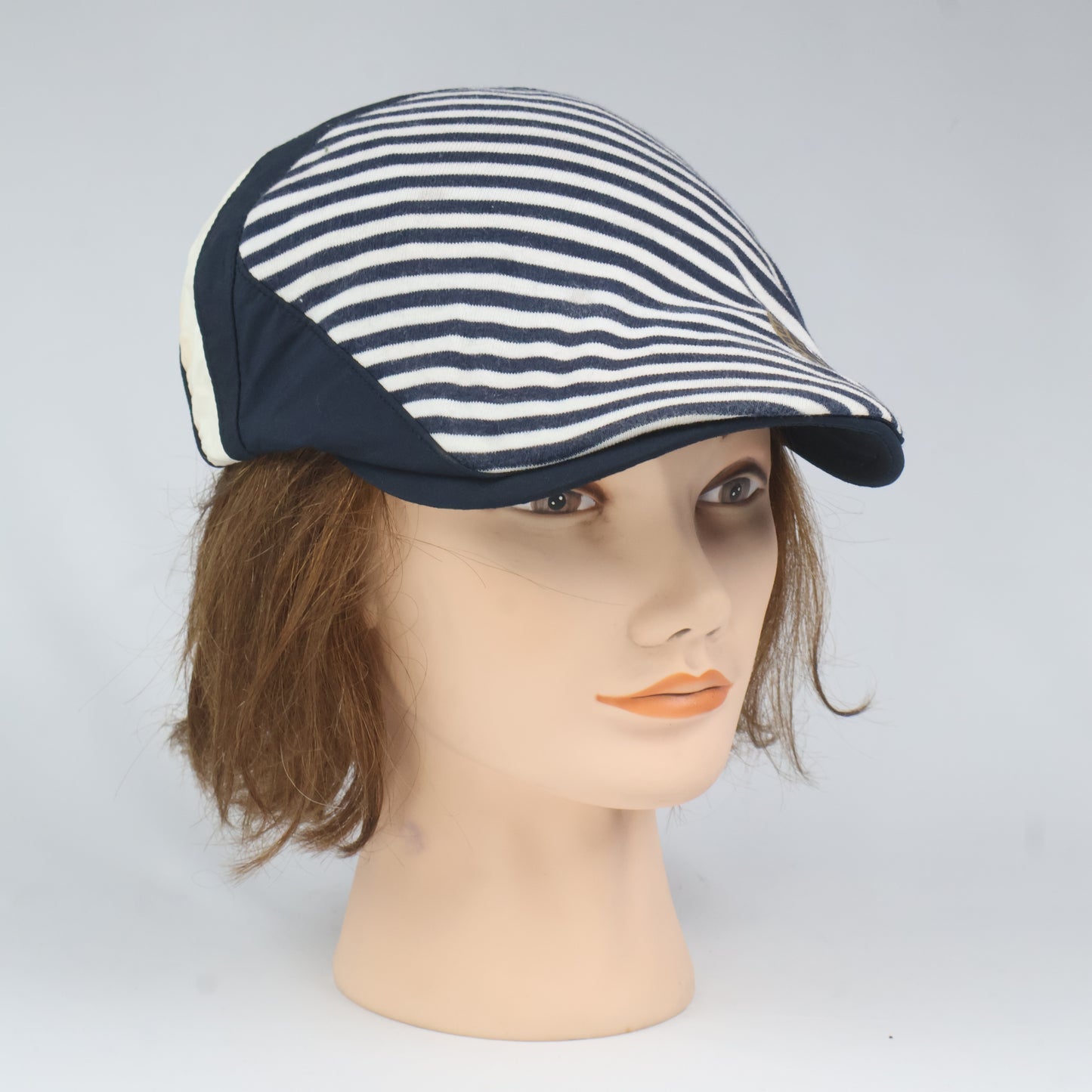 Vintage Style Le Coq Sportif Striped Flat Cap