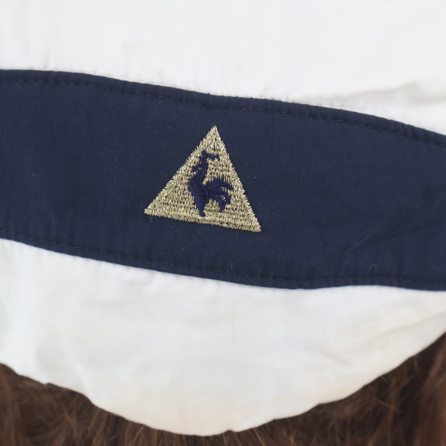 Vintage Style Le Coq Sportif Striped Flat Cap