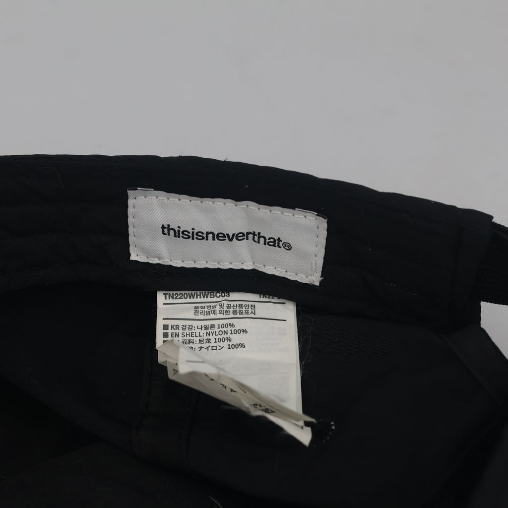 Thrifted thisisneverthat Korean Streetwear Black Cap (58-60 cm) | 10098