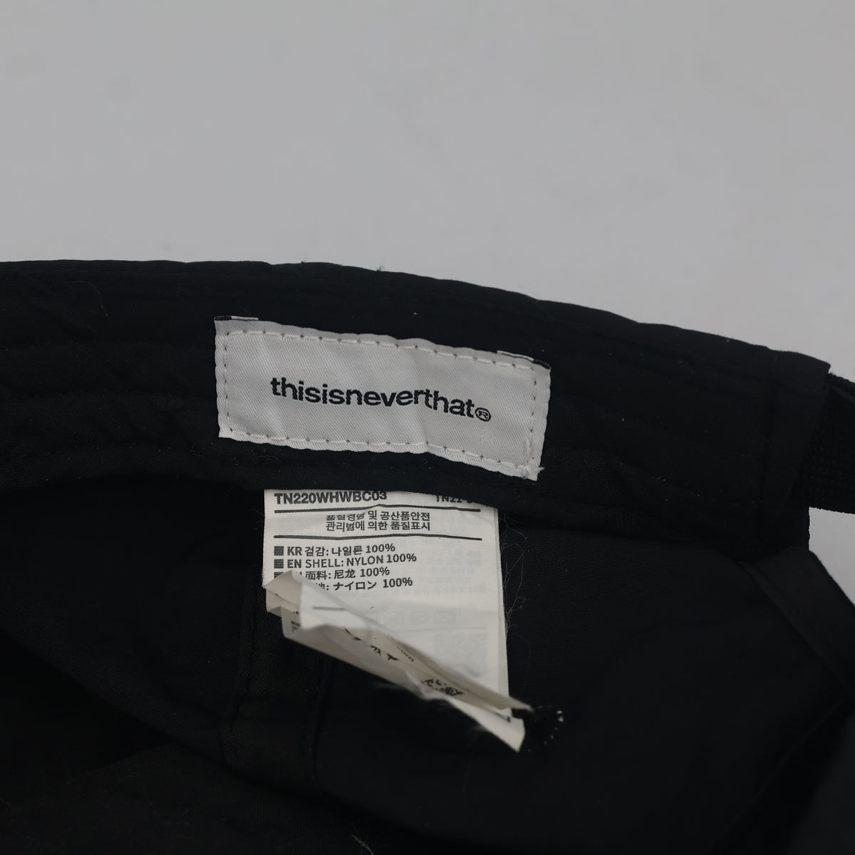 Thrifted thisisneverthat Korean Streetwear Black Cap (58-60 cm) | 10098