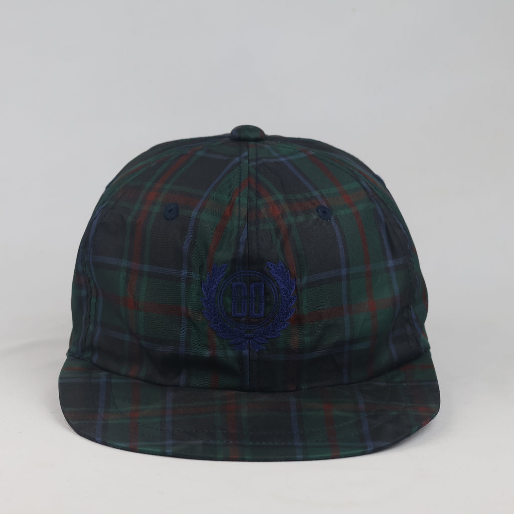 Thrifted DAKS London Black Watch Plaid Flat Brim Cap | 10103
