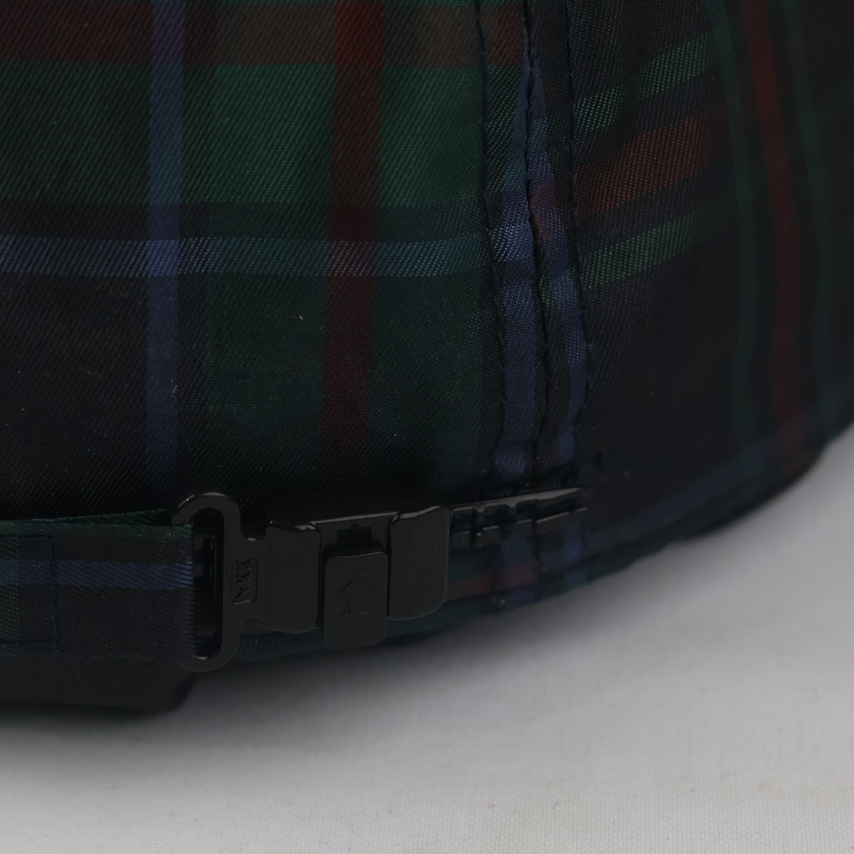 Thrifted DAKS London Black Watch Plaid Flat Brim Cap | 10103