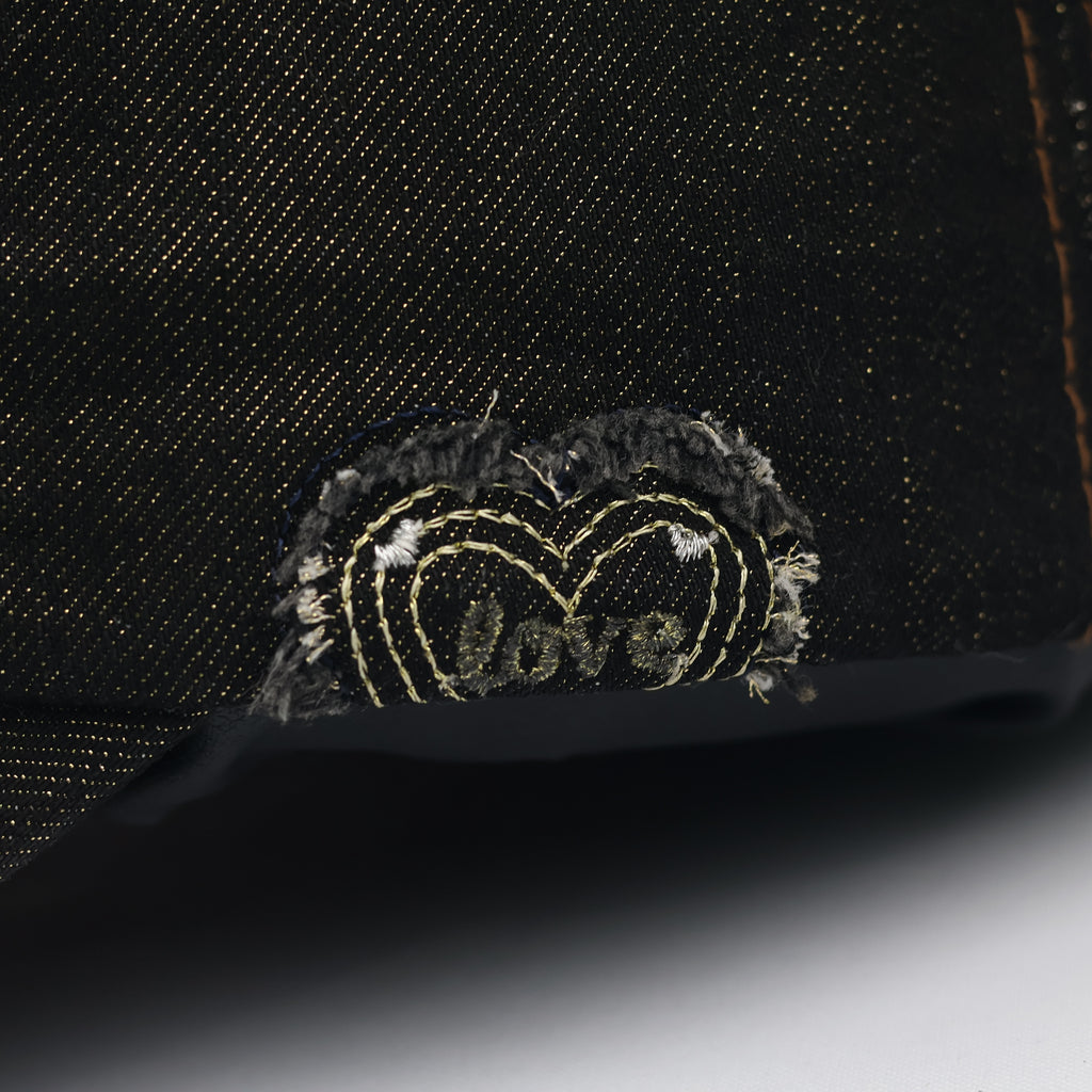 Vintage Quilted Denim "Stylish" Cap – Y2K Grunge Aesthetic